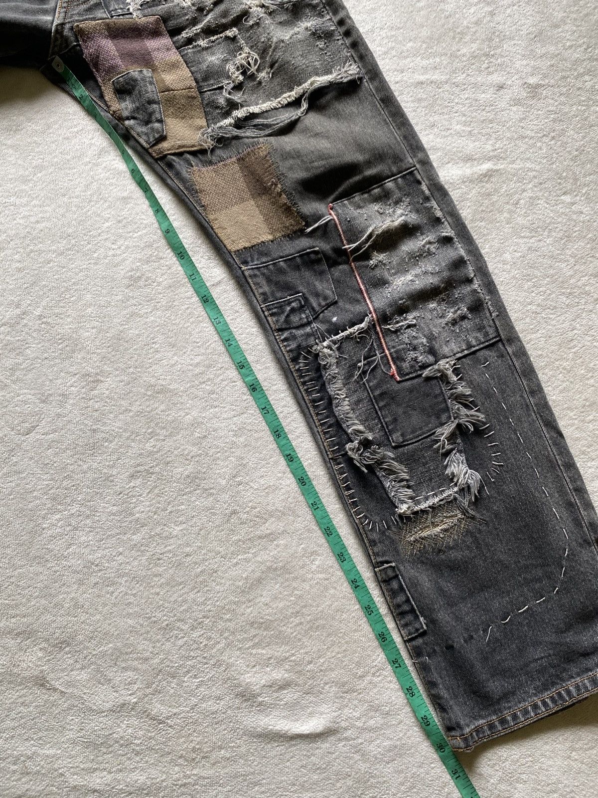 Japanese Brand Community.co Patchwork Jeans Pants Size US 32 / EU 48 - 12 Thumbnail