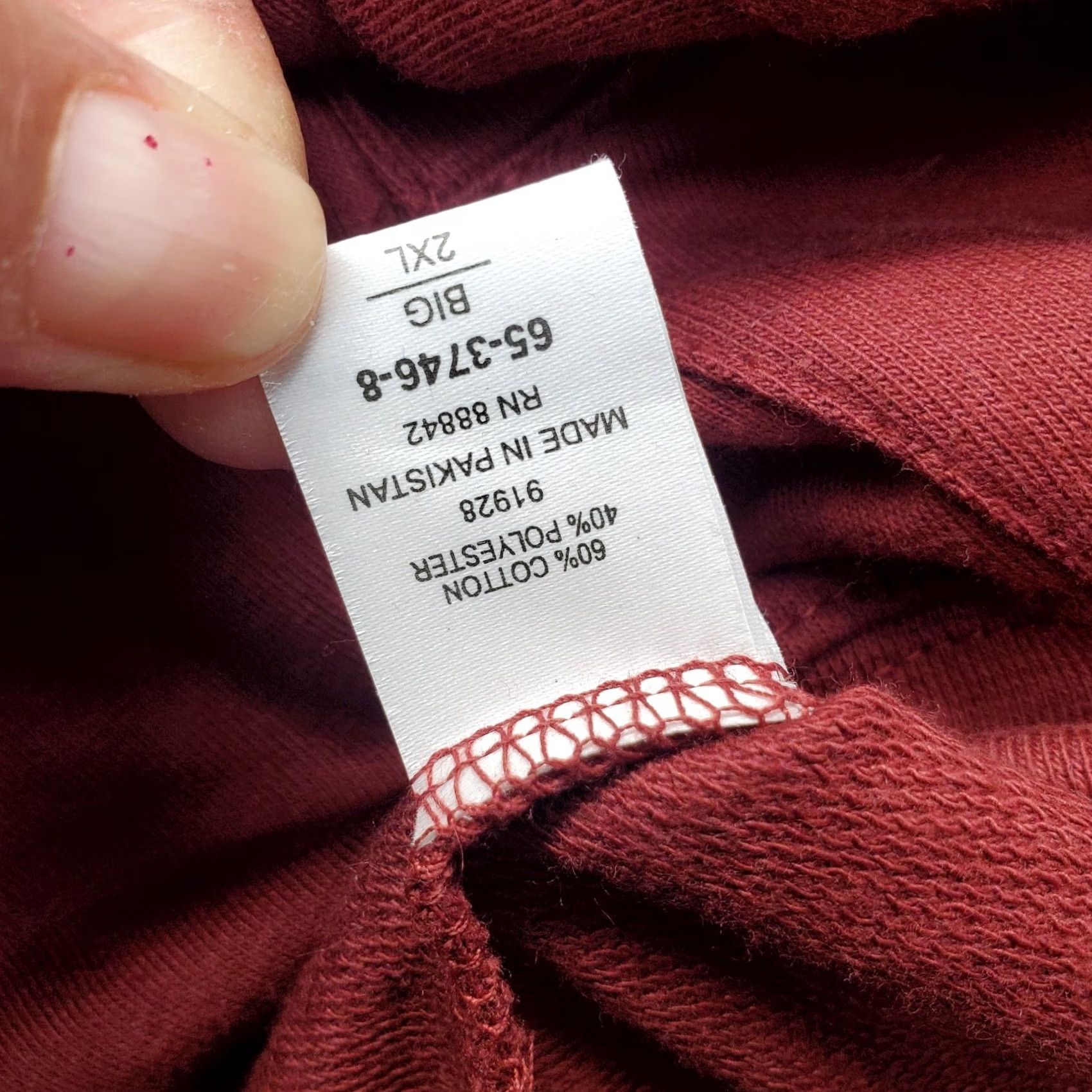 Vintage KINGSIZE 2 Piece Track Suit Mens Big 2XL Dark Red Aztec Oversized Full Zip Hoodie Track Pants Mens Size 2XL Red Aztec Tracksuit Adult Mens Nike Size 48R - 7 Thumbnail