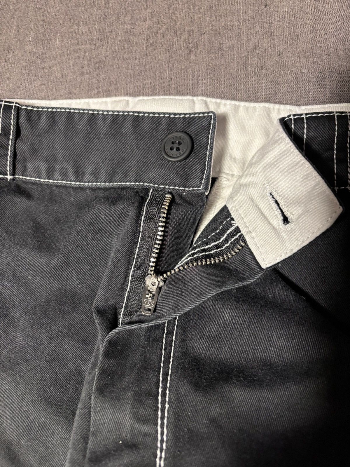 Heron Preston HERON PRESTON | Black Contrast Stitch Wide Leg Shorts Size US 30 / EU 46 - 8 Thumbnail