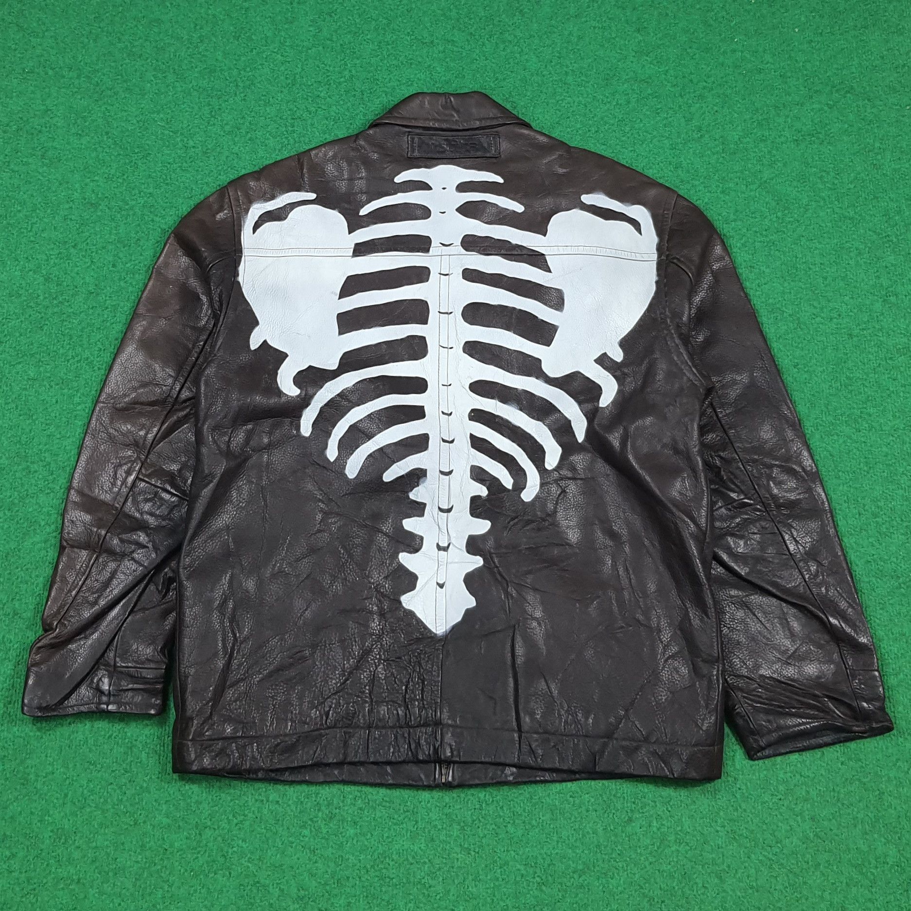 Nautica Vintage Nautica Custom Skeleton Bone Leather Jacket C290N28 Size US M / EU 48-50 / 2 - 1 Thumbnail