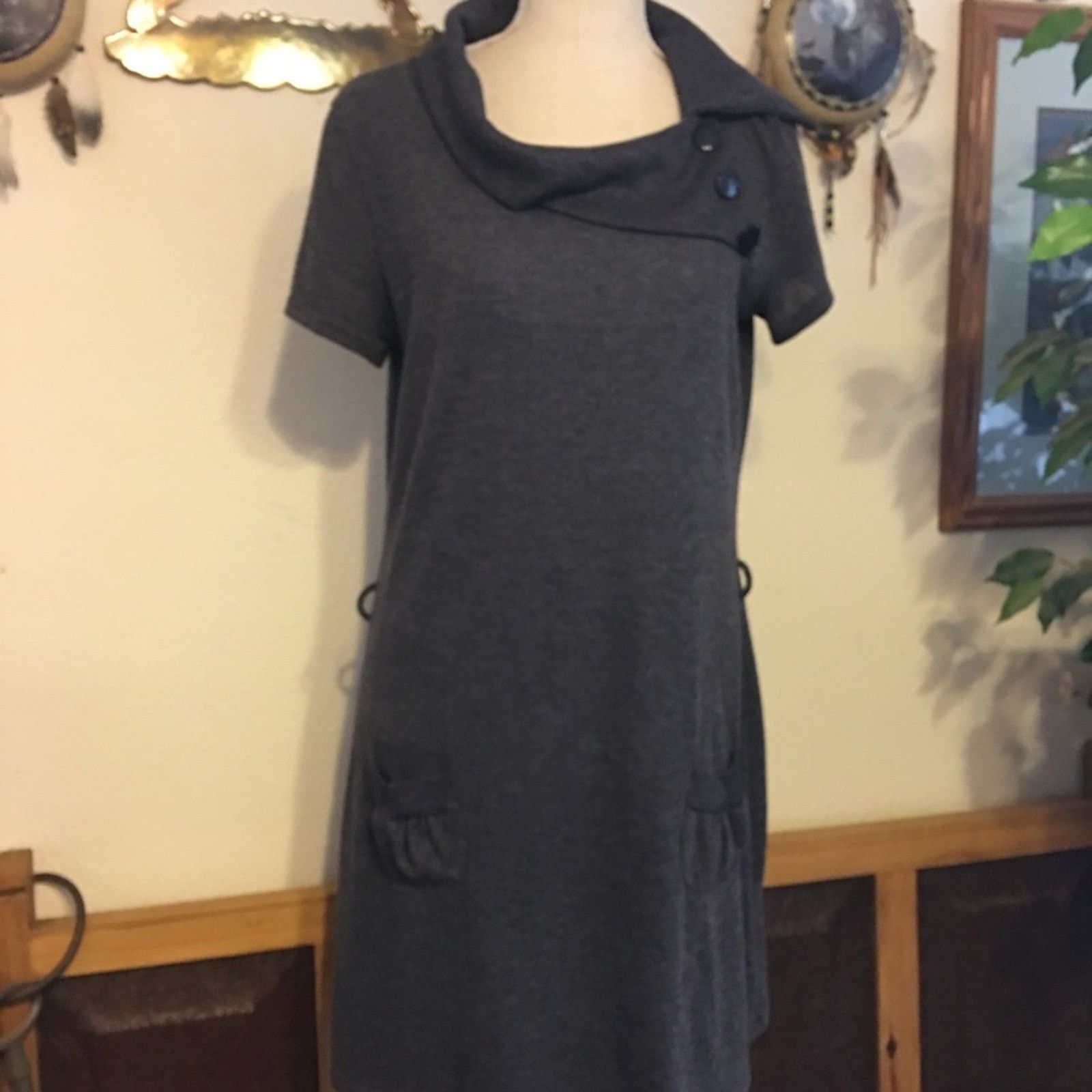 Other Tempted gray short sleeve tunic sweater XL Size XL / US 12-14 / IT 48-50 - 1 Thumbnail