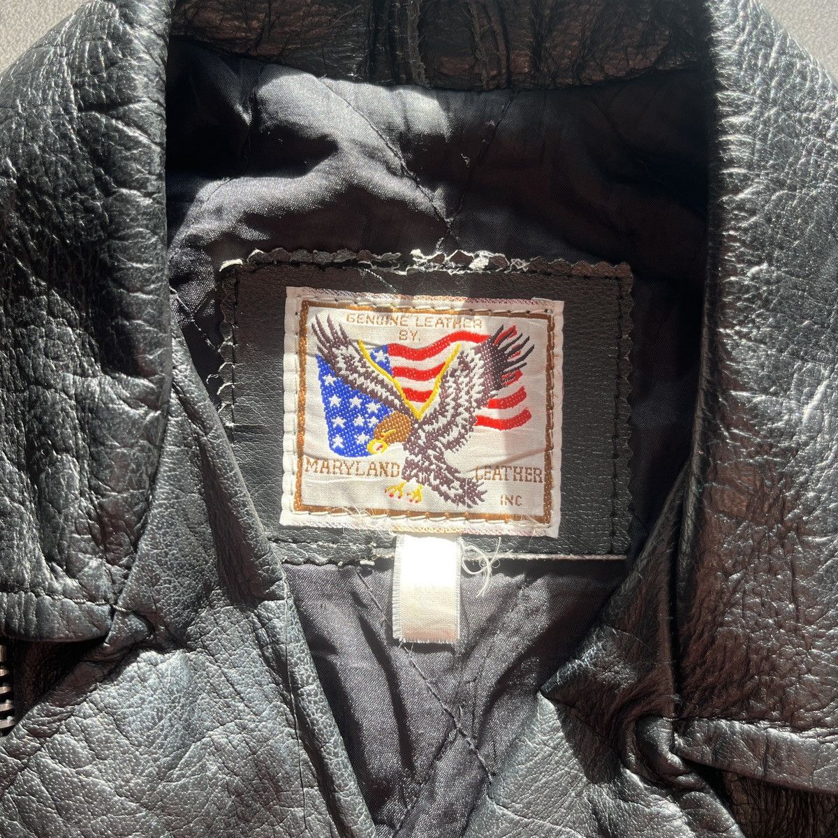 Vintage Vintage 1980s USA Biker Leather Jacket - Maryland Leather Size US M / EU 48-50 / 2 - 8 Thumbnail
