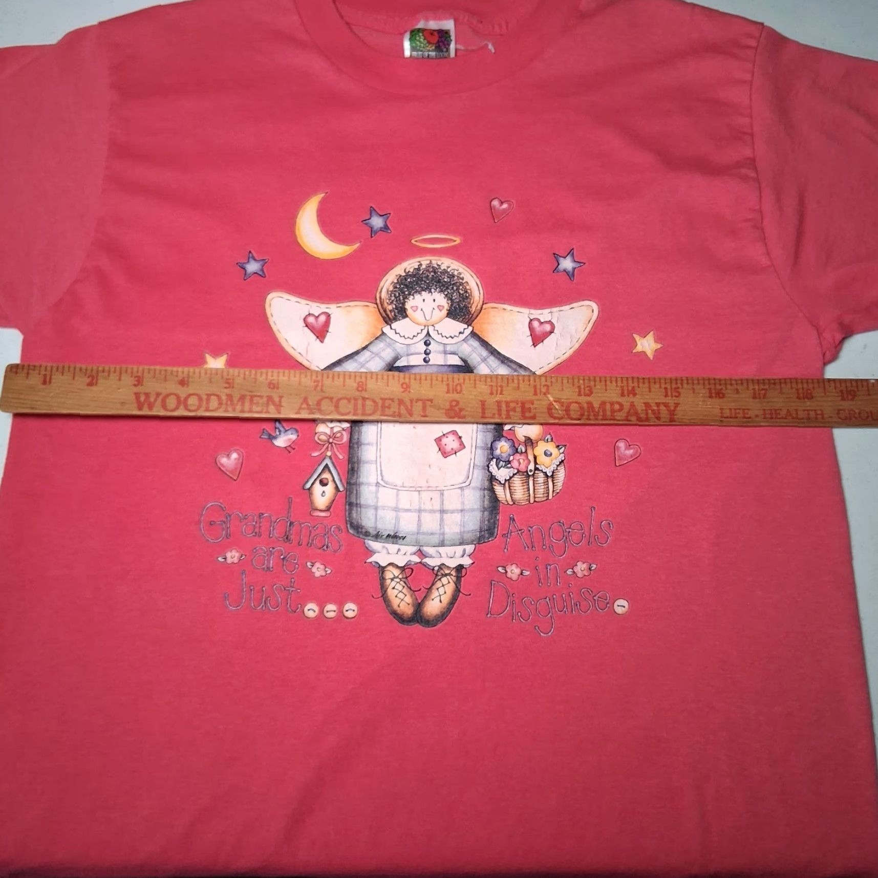 Fruit Of The Loom VINTAGE Fruit of the Loom BEST Grandma Shirt M Pink Angel Crew Neck Short Sleeve Graphic T-shirt Women? (Note: output must be only rearranged title) Size US M / EU 48-50 / 2 - 3 Thumbnail