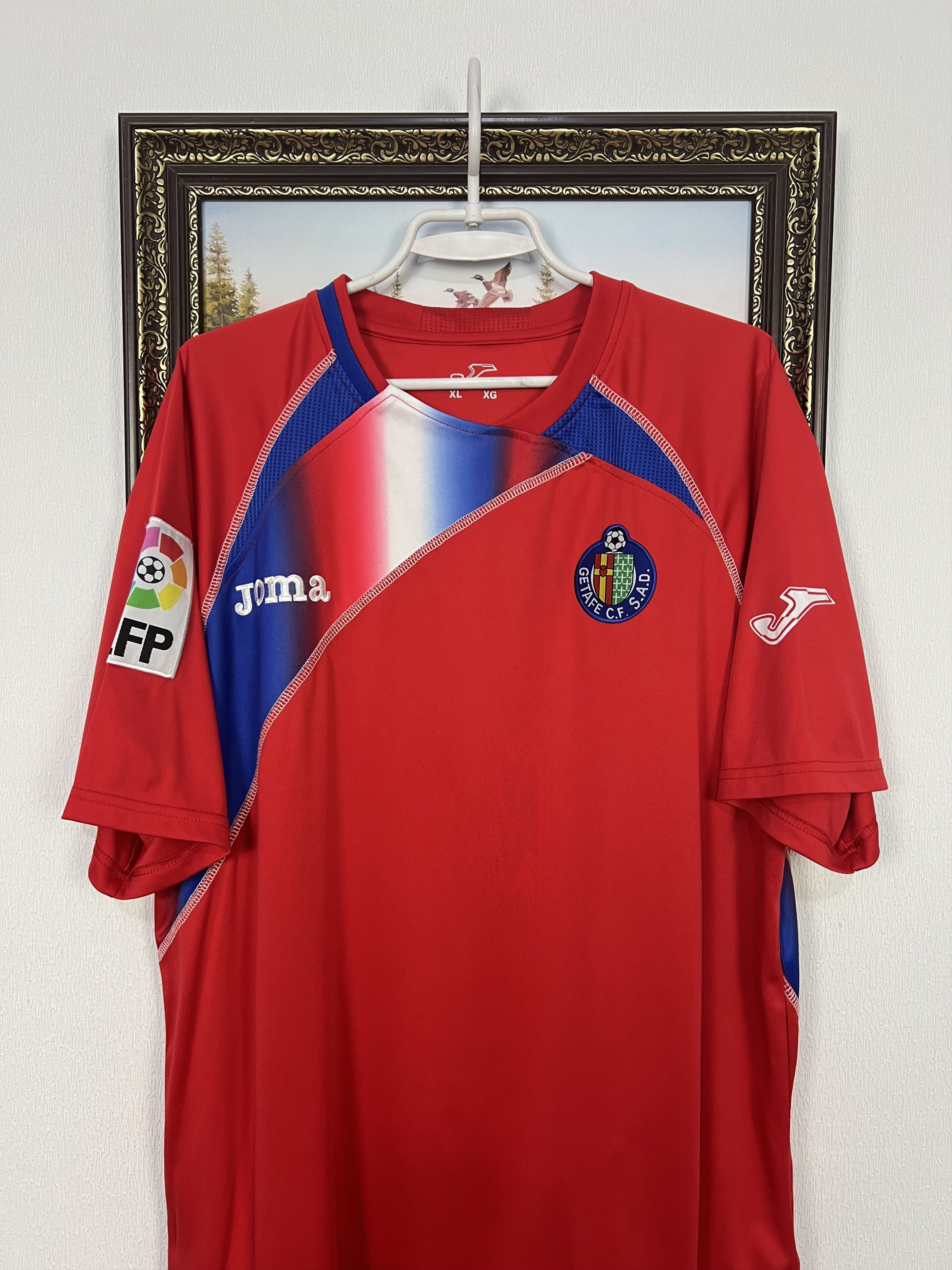 Joma Getafe Away football shirt 2009 Soccer Joma Red Jersey Size US XL / EU 56 / 4 - 2 Thumbnail