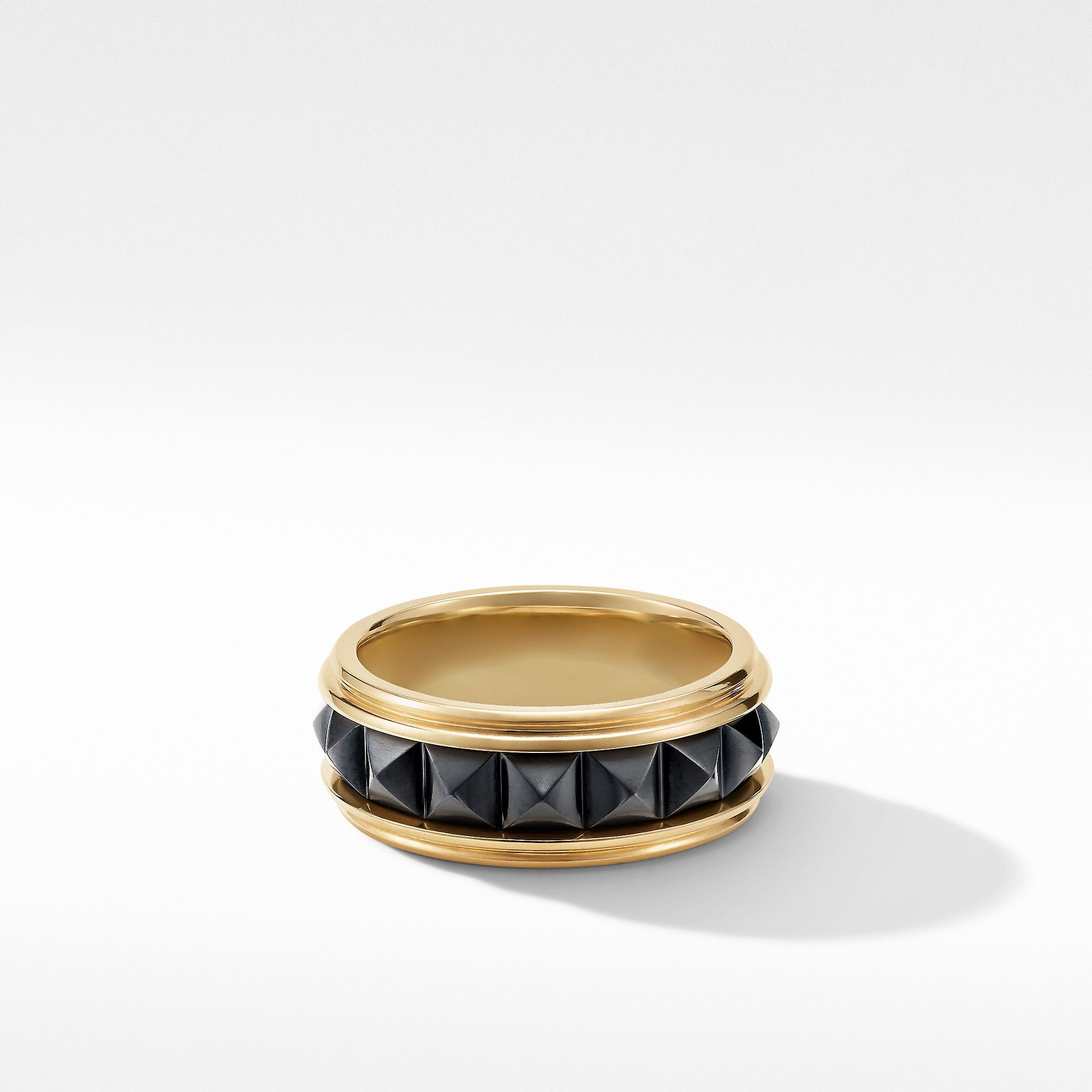 David Yurman o1w1db10526 R25614M/Size 6/ Pyramid Band Ring in Black Size ONE SIZE - 1 Thumbnail