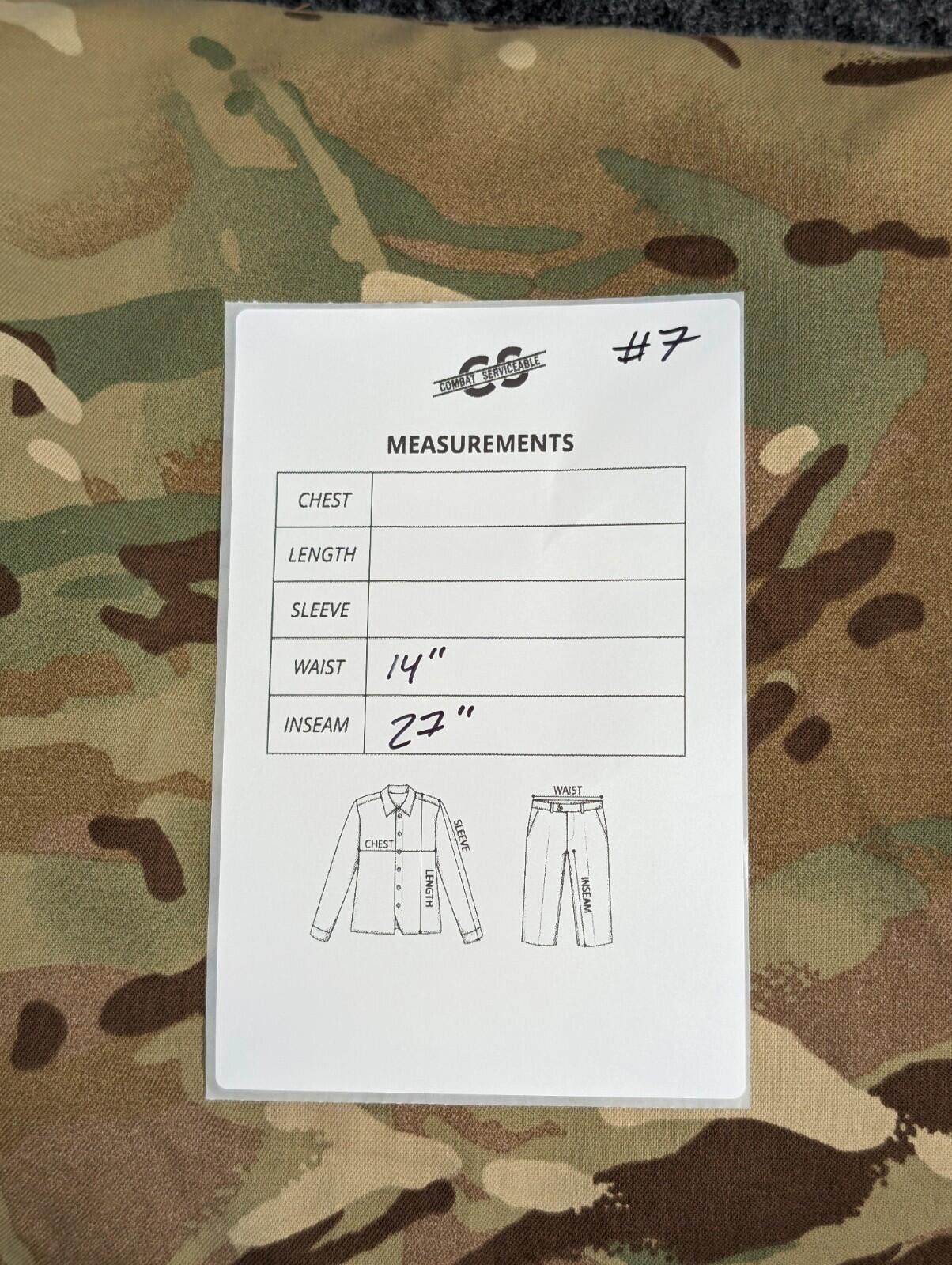 Other British Army MTP PCS Warm Weather Combat Pants - 28x27 Size ONE SIZE - 5 Thumbnail