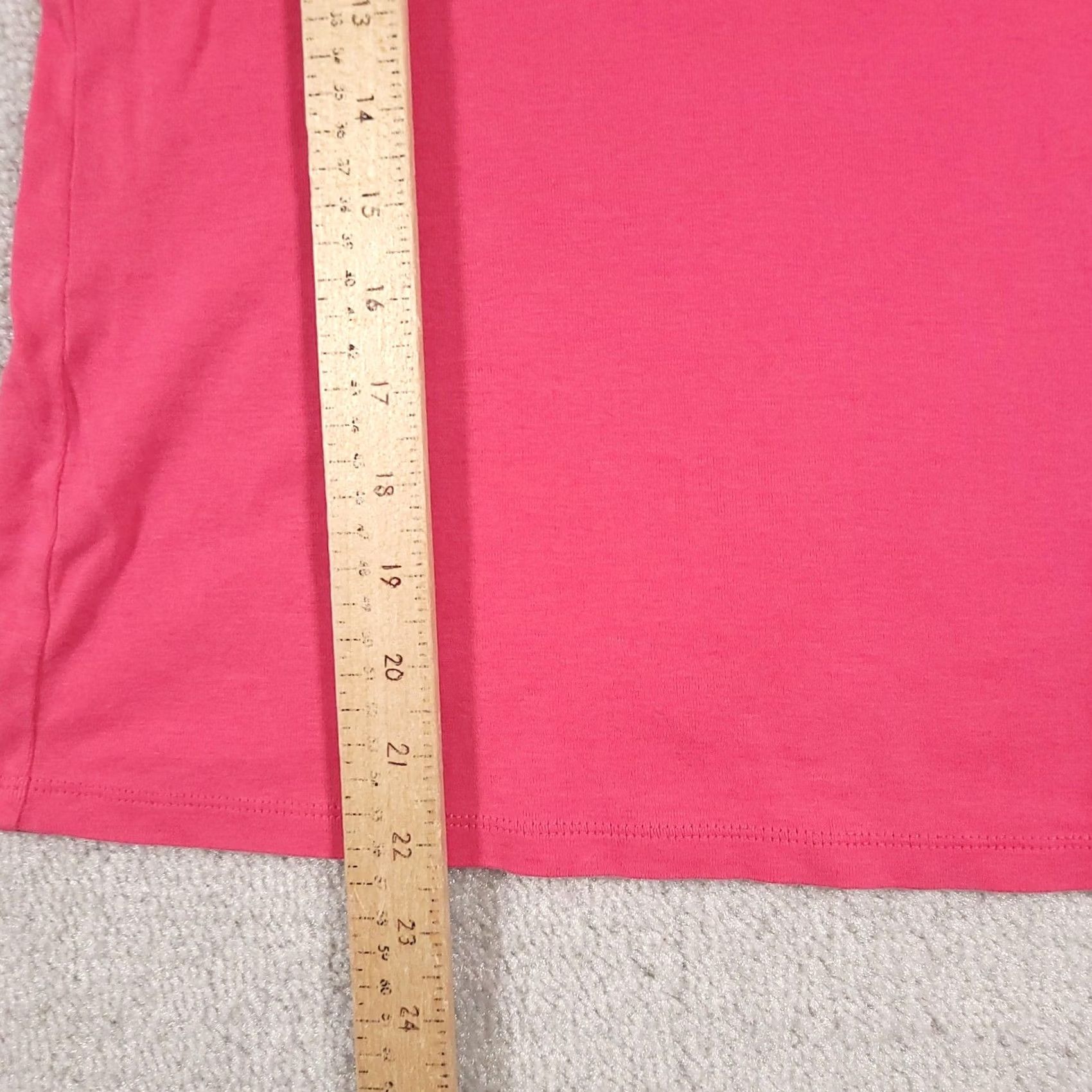 Talbots Talbots Shirt Womens Medium Pink Pocket Crewneck Tee Short Sleeve Pima Cotton Size M / US 6-8 / IT 42-44 - 7 Thumbnail