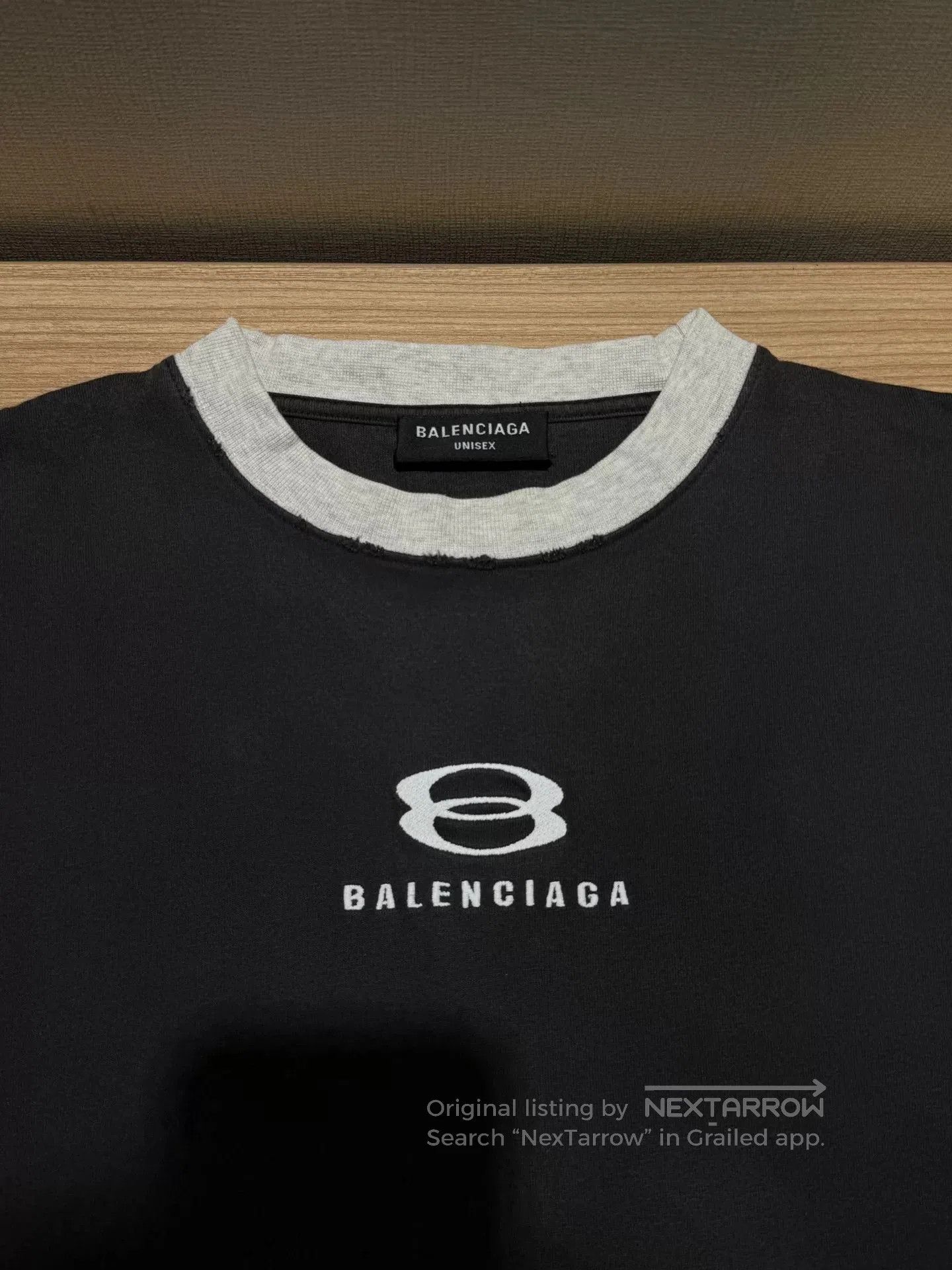Balenciaga Balenciaga SS23 Black Raglan 3/4 Sleeve T. Size US M / EU 48-50 / 2 - 3 Thumbnail