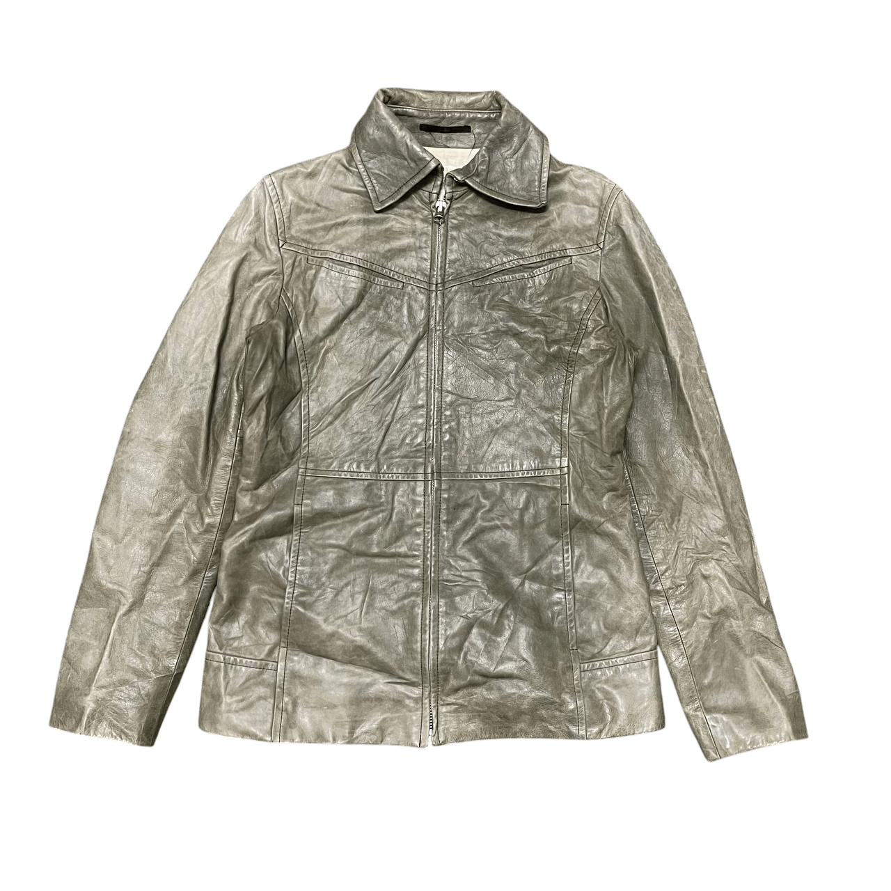 ABAHOUSE Sample Abahouse Devinette Zipper Leather Jacket Size US S / EU 44-46 / 1 - 1 Thumbnail