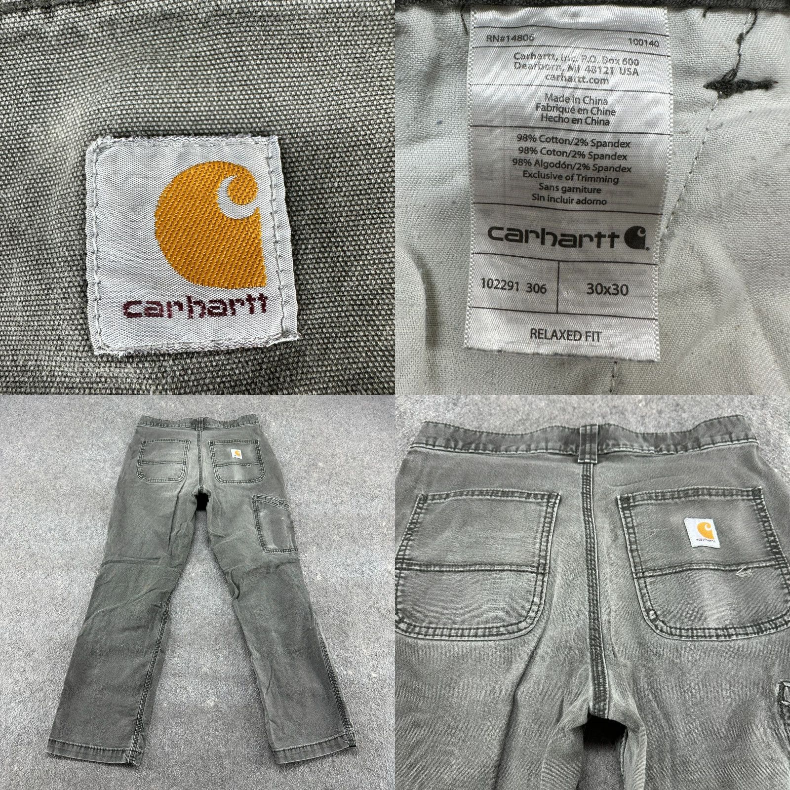 Carhartt Carhartt Pants Mens 30x30 Brown Carpenter Relaxed Fit Cotton Workwear Stretch Size US 30 / EU 46 - 9 Thumbnail
