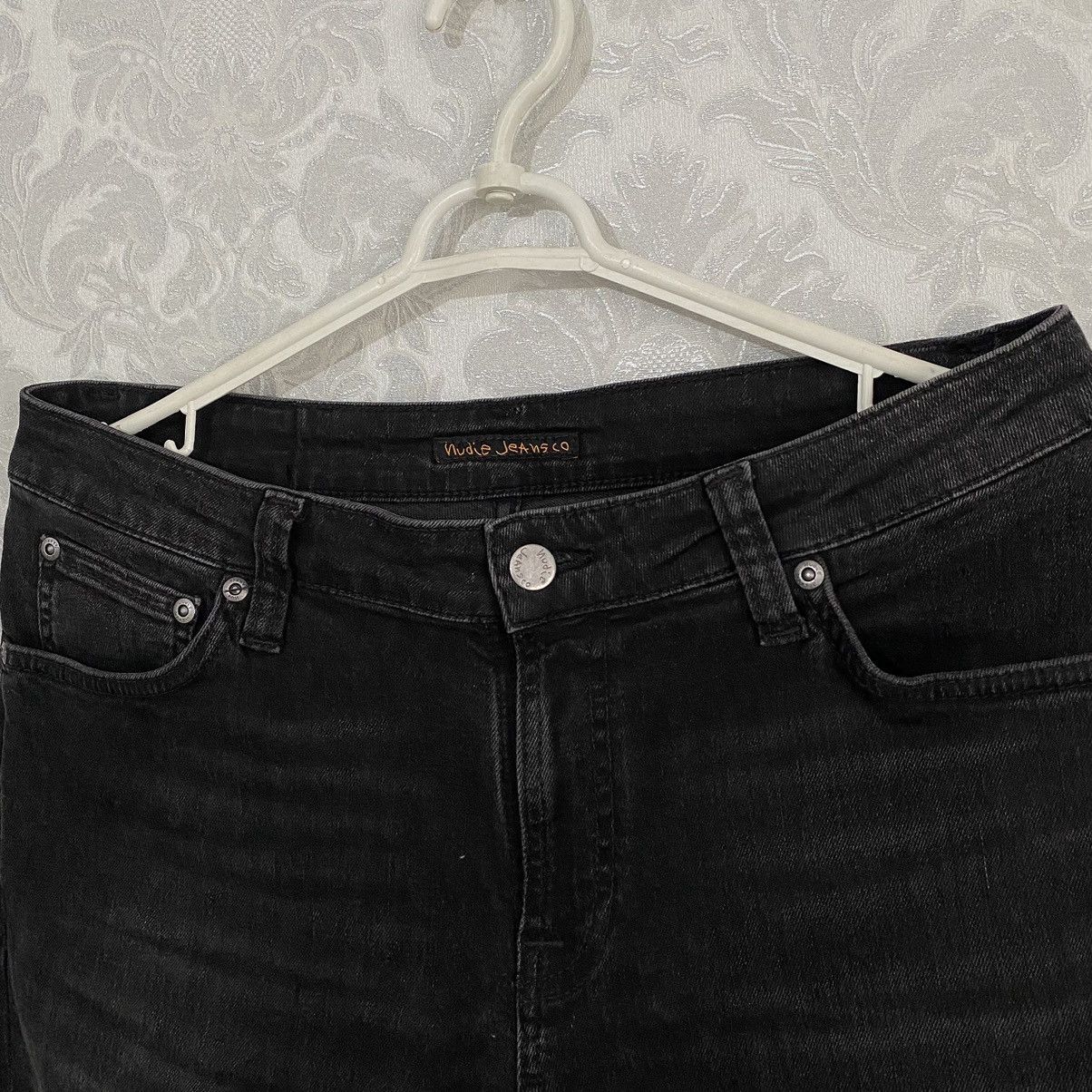 Nudie Jeans Nudie Jeans Grim Tim Black Denim Men’s Pants Size US 31 - 5 Thumbnail