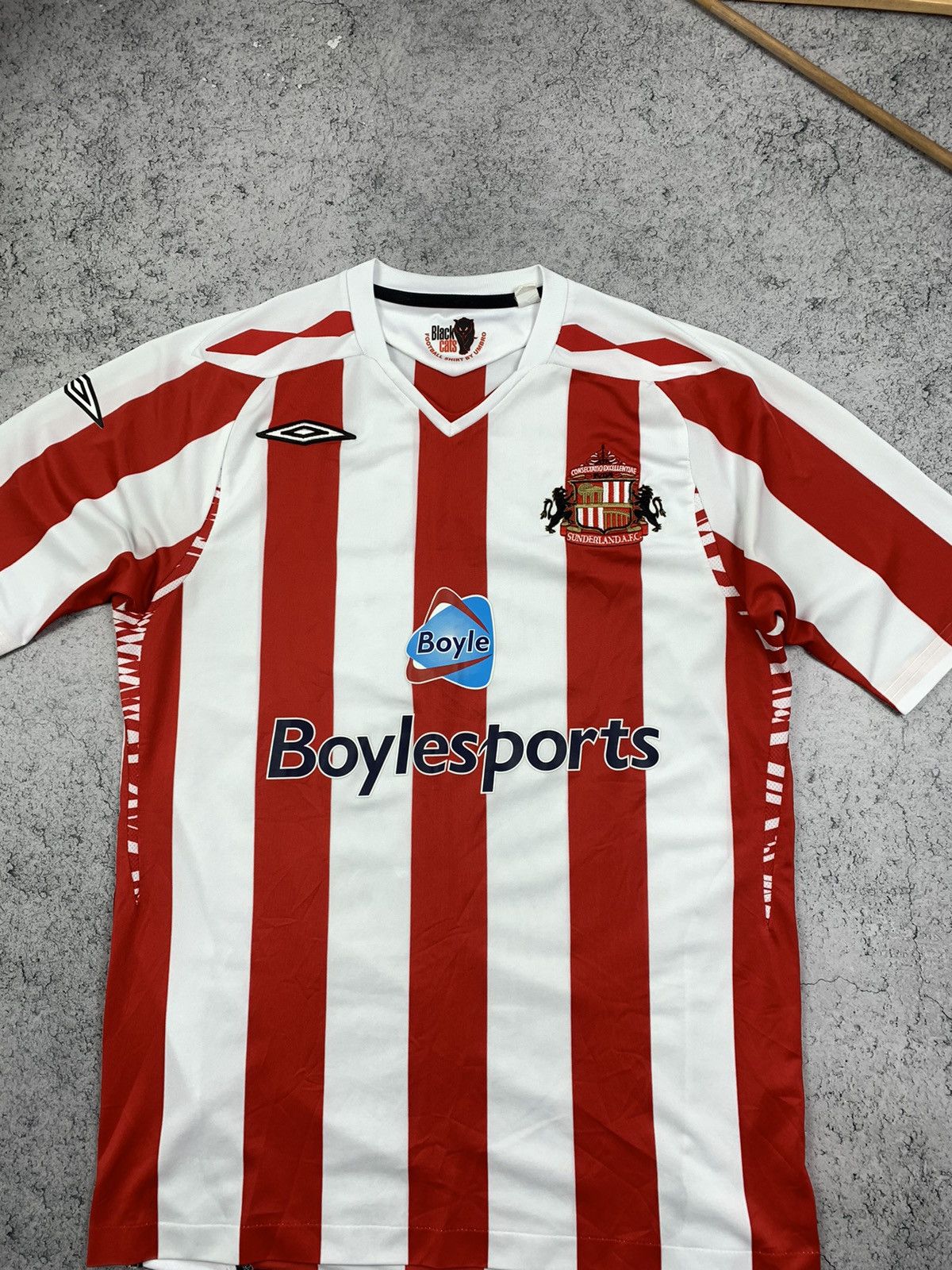 Umbro × Vintage Umbro Sunderland FC Vintage 2007-2008 Home Shirt Size M Size US M / EU 48-50 / 2 - 2 Thumbnail