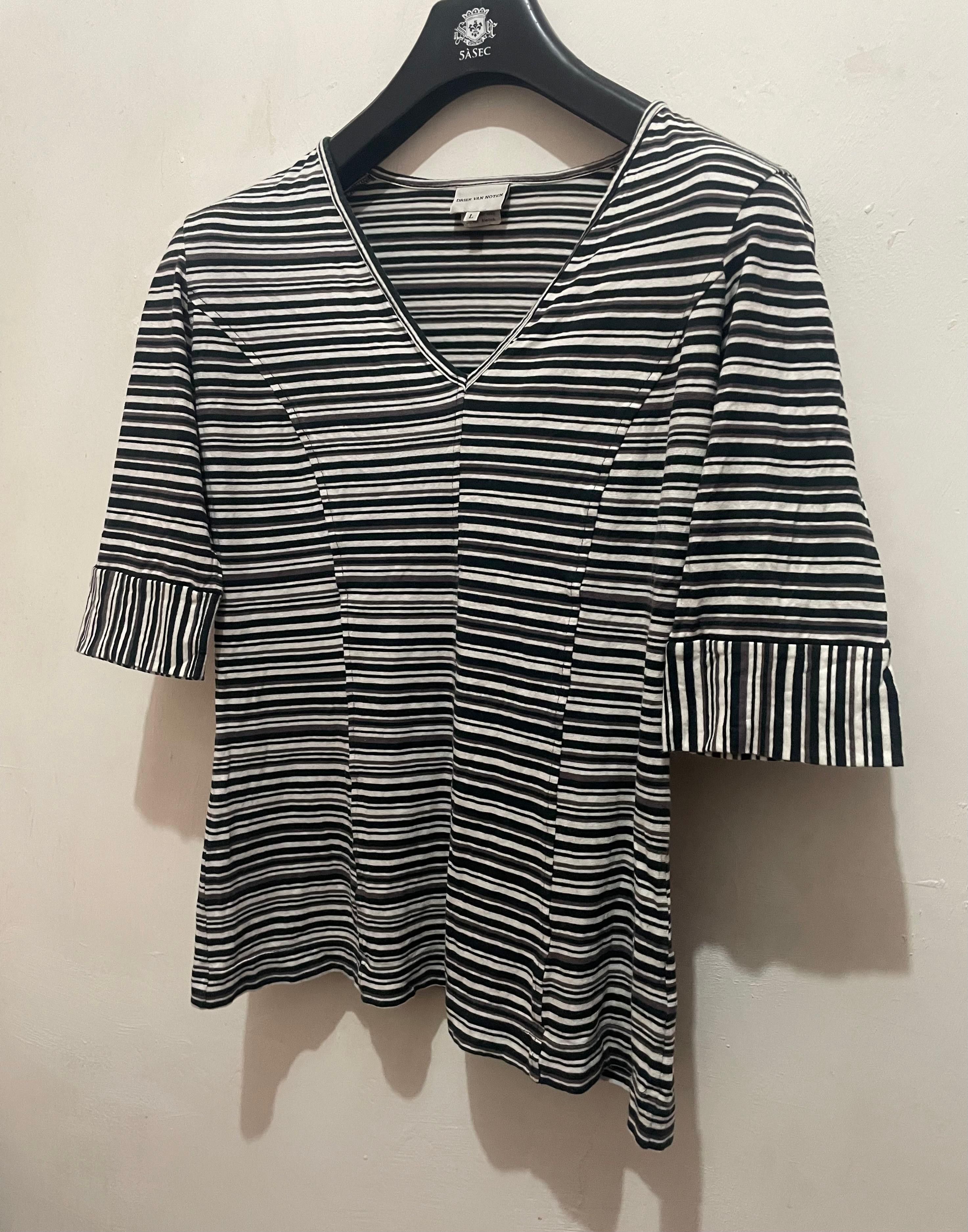 Designer × Dries Van Noten DRIES VAN NOTEN TOP / BLOUSE Size L / US 10 / IT 46 - 2 Thumbnail