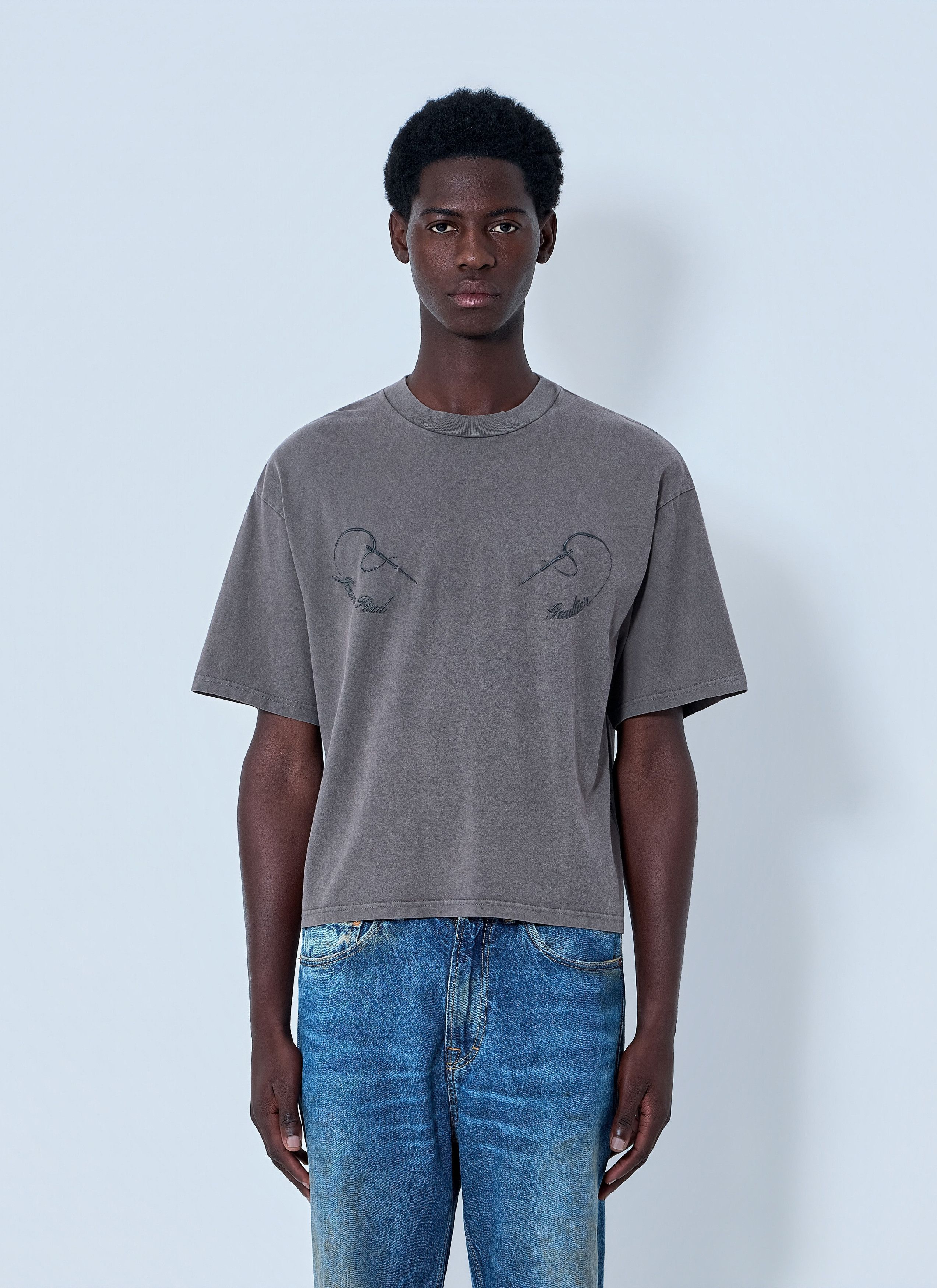 Jean Paul Gaultier Printed Cotton Jersey T-Shirt Size US XXL / EU 58 / 5 - 1 Thumbnail