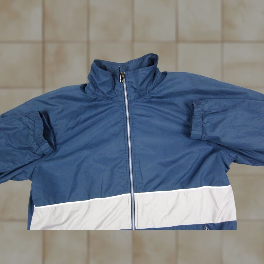 Nike Nike Jacket Mens M Blue Windbreaker Full Zip Athletic 90s Vintage Style Windbreaker JS SKU Size US M / EU 48-50 / 2 - 1 Thumbnail