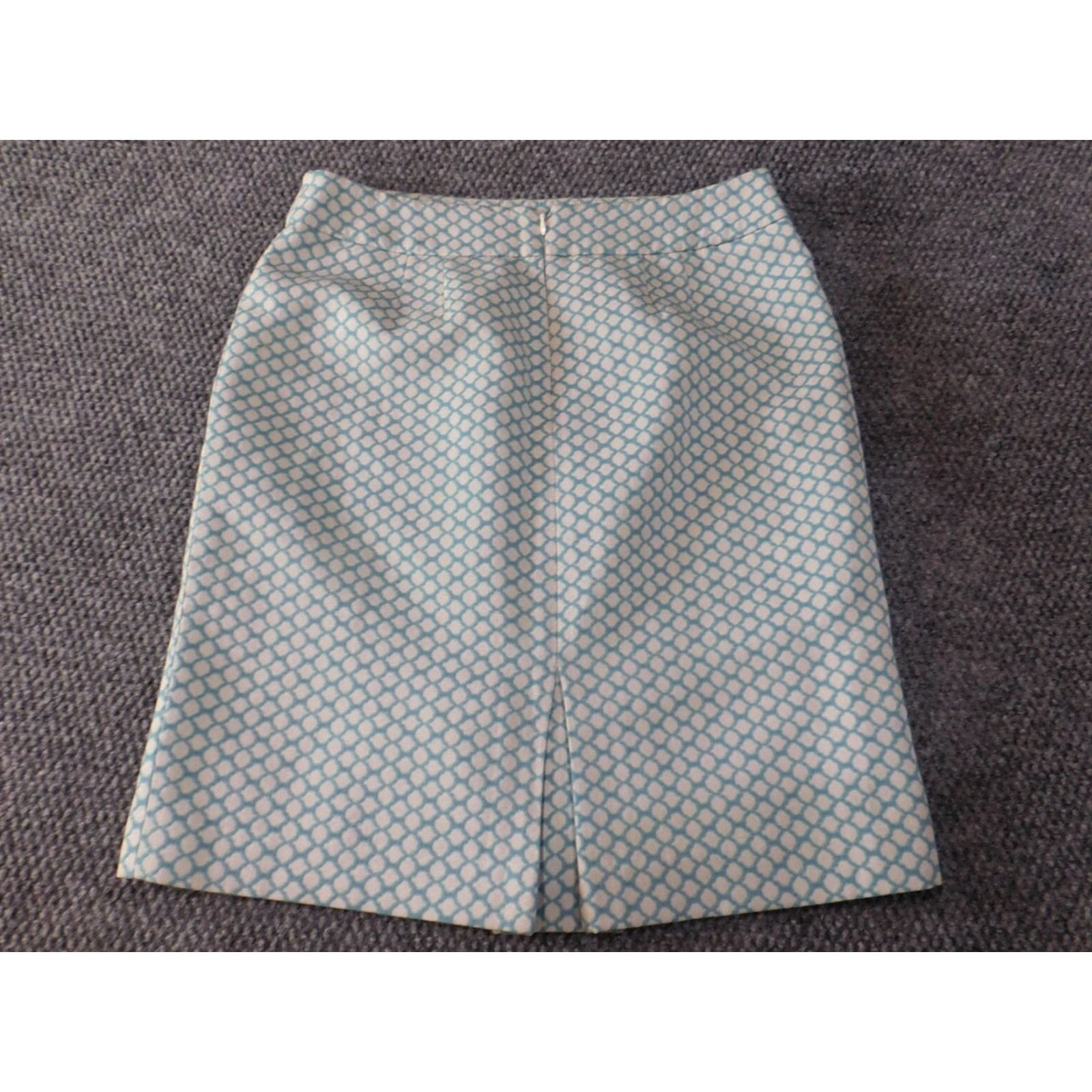 Ann Taylor Ann Taylor Skirt Womens 6P Petites Blue Plaid Zip A-line Knee Length Lined Slit Designer Womens Size 28" / US 6 / IT 42 - 7 Thumbnail