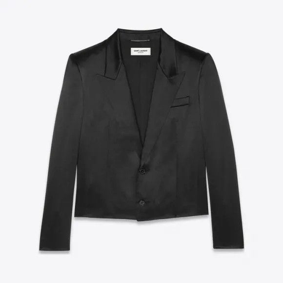 Saint Laurent Paris o1bcso1str0924 Single Breasted Spencer Jacket in Black Size US M / EU 48-50 / 2 - 1 Preview