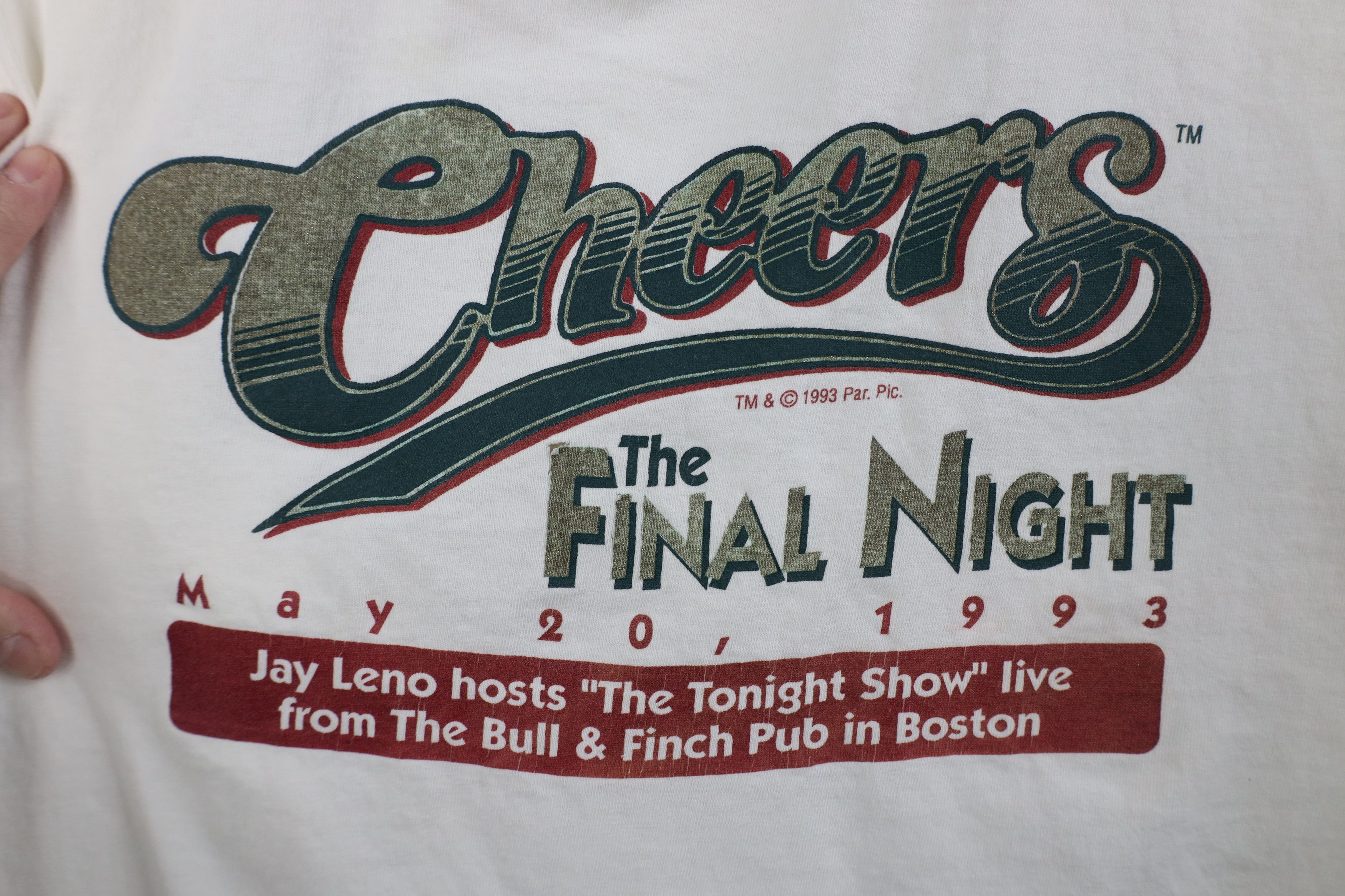 Vintage Vintage 90s Final Night Jay Leno Tonight Show T-Shirt USA Size US L / EU 52-54 / 3 - 4 Thumbnail