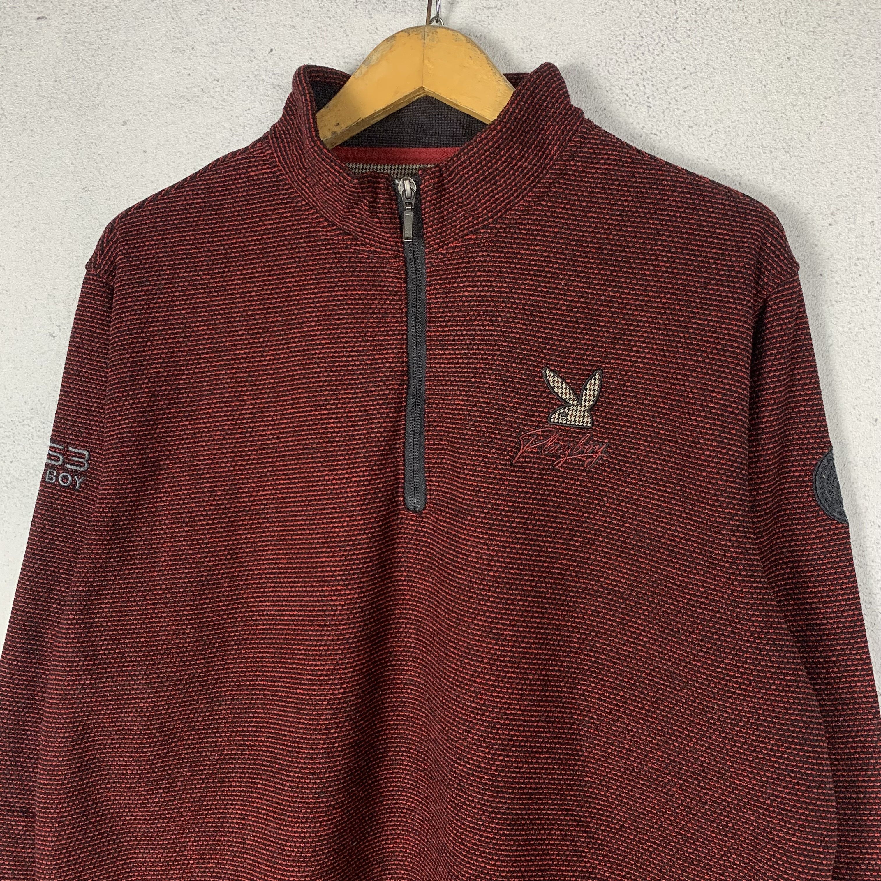 Playboy Vintage Playboy Halfzip Sweatshirt Crewneck Size US L / EU 52-54 / 3 - 2 Thumbnail
