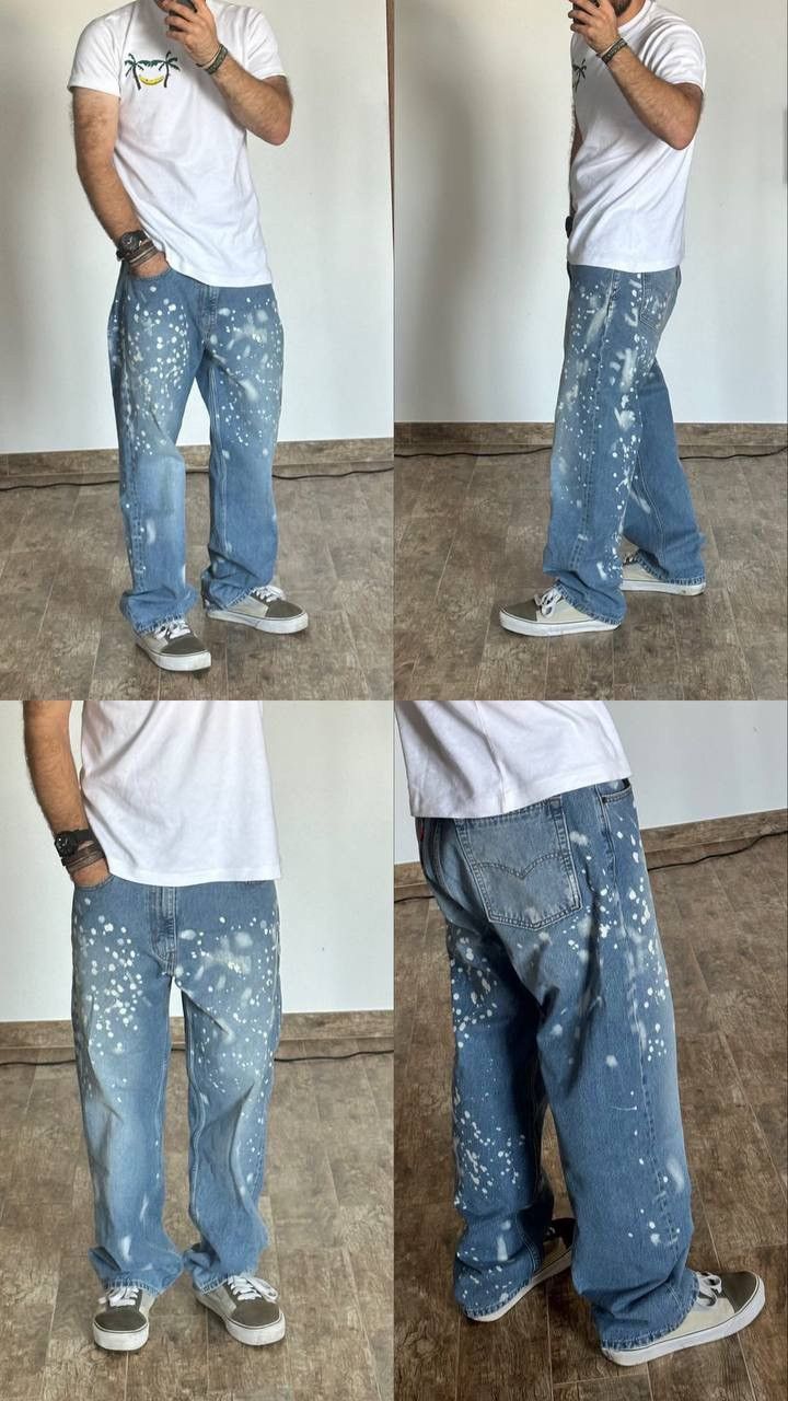 Levi's Levis 510 Strong Skateboarding Baggy fit jeans painted denim Size US 32 / EU 48 - 1 Thumbnail