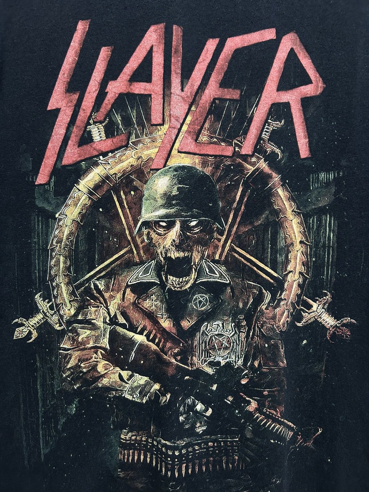 Band Tees SLAYER Hard Cover Double Sided Trash Metal Band T-shirt Size US M / EU 48-50 / 2 - 3 Thumbnail
