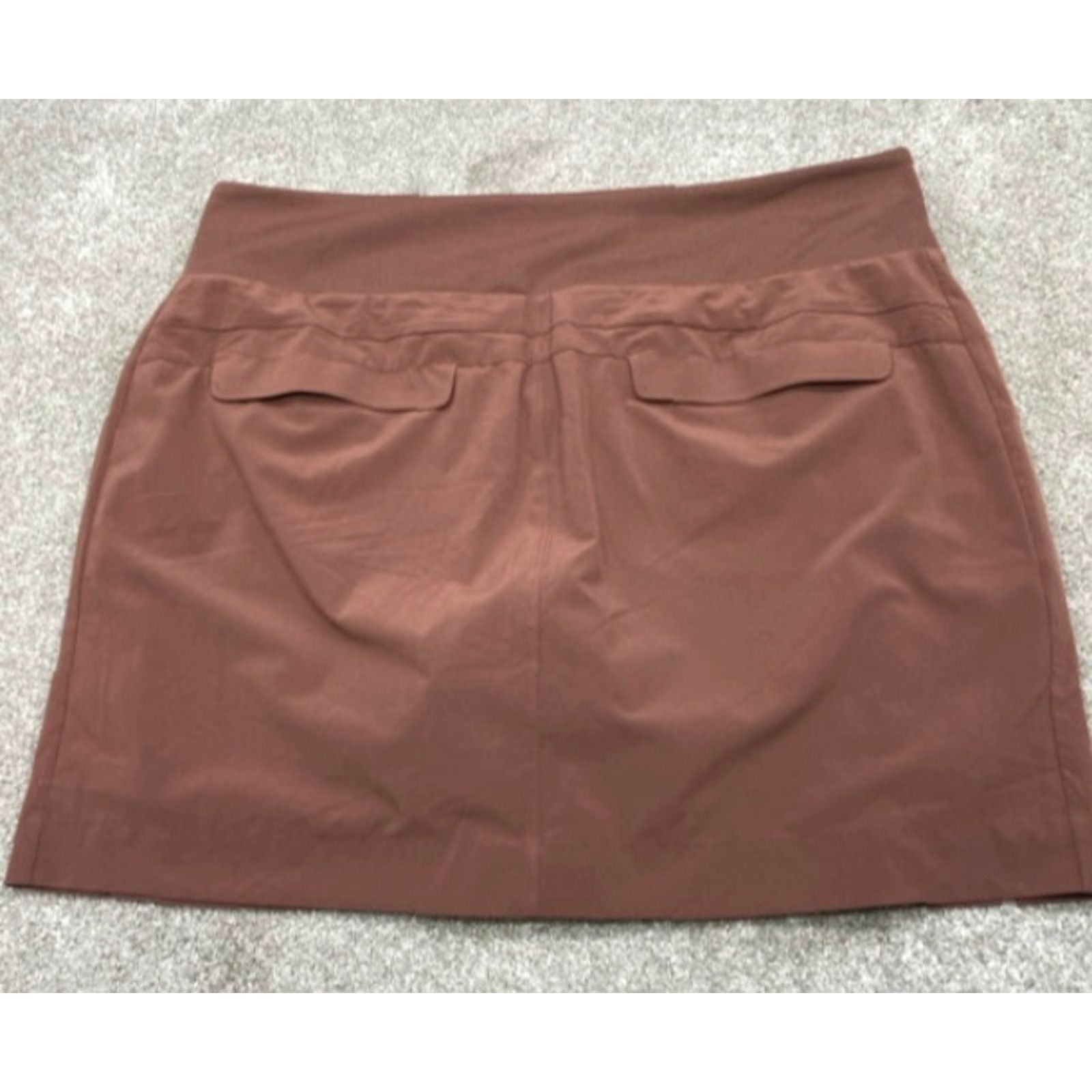 Athleta Athleta Skort Shirt Brown 14 Women Pockets Zipper Short 5483 Size 36" / US 14 / IT 50 - 5 Thumbnail
