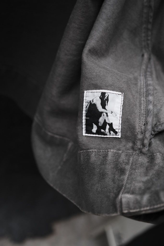 Rick Owens Drkshdw Rick Owens DRKSHDW Grey Denim Belted Coat Size US M / EU 48-50 / 2 - 7 Thumbnail