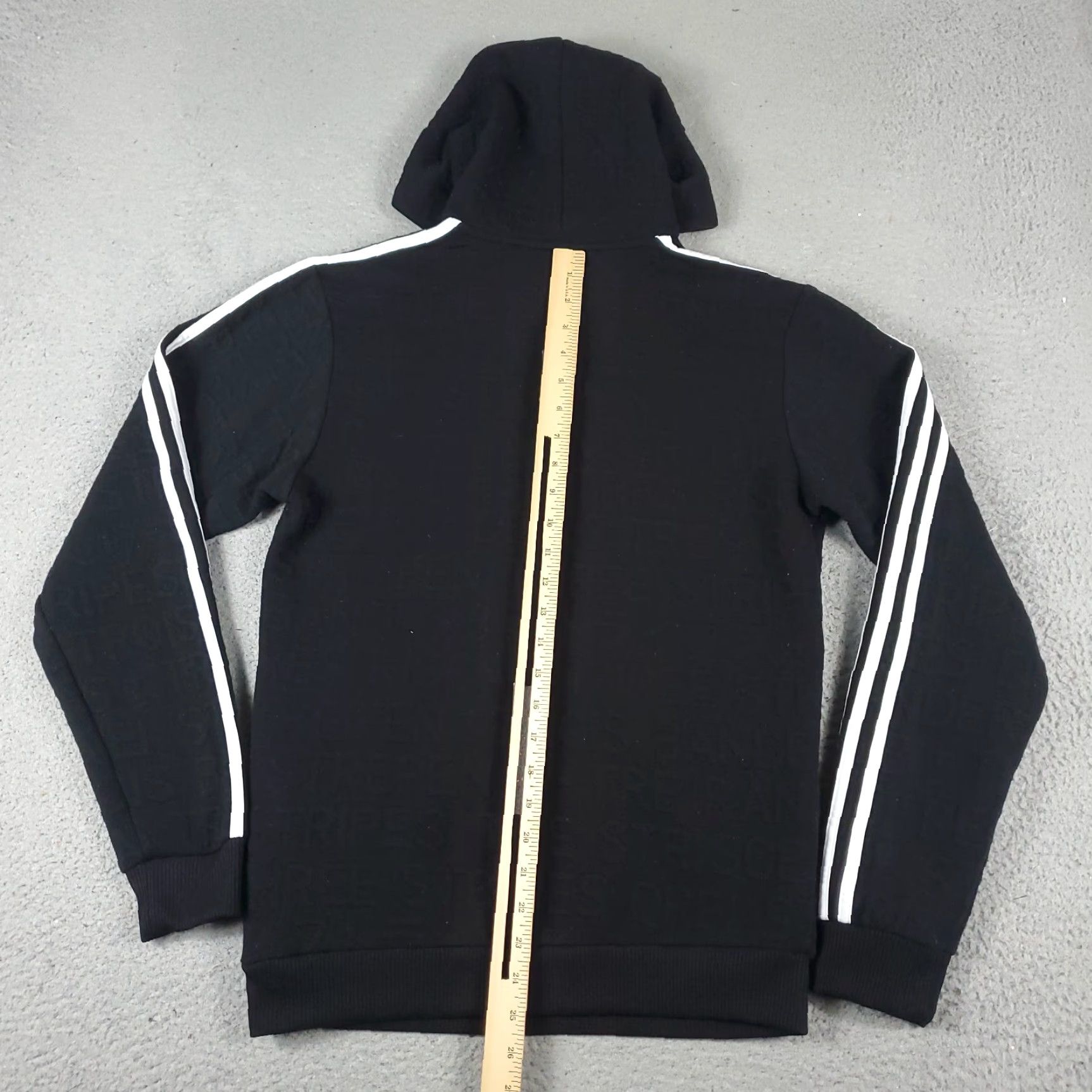 Adidas Adidas Hoodie Mens Small Black Pullover Sweatshirt Sweater Mock Neck Logo Pocket All Seasons Casual Sports Size US S / EU 44-46 / 1 - 7 Thumbnail