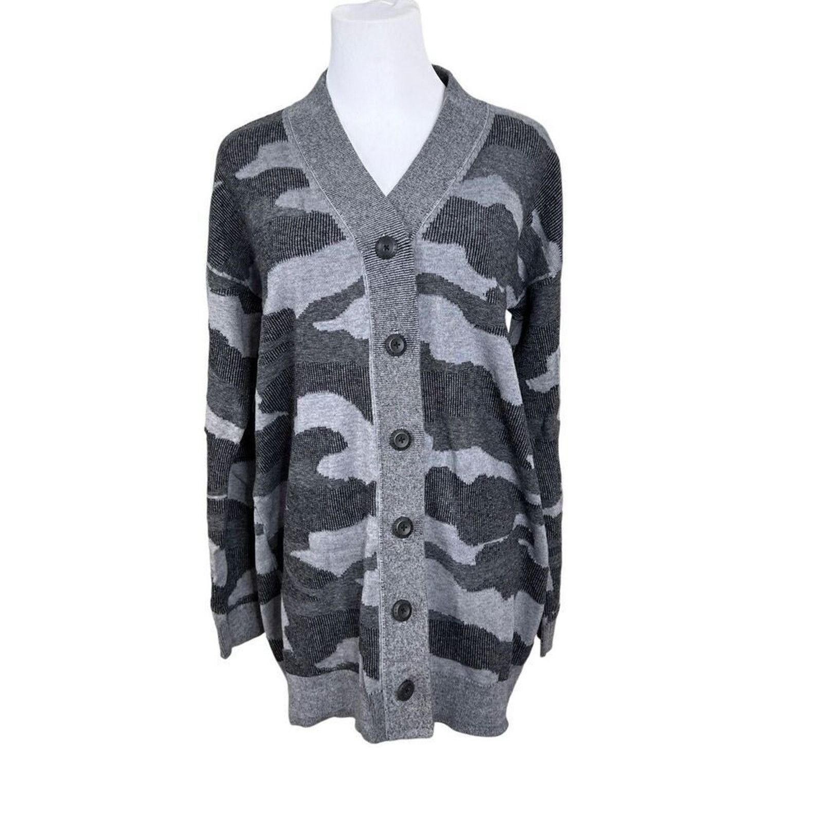 Columbia Columbia Firwood Gray Camouflage Cardigan Sweater LARGE Size L / US 10 / IT 46 - 2 Thumbnail