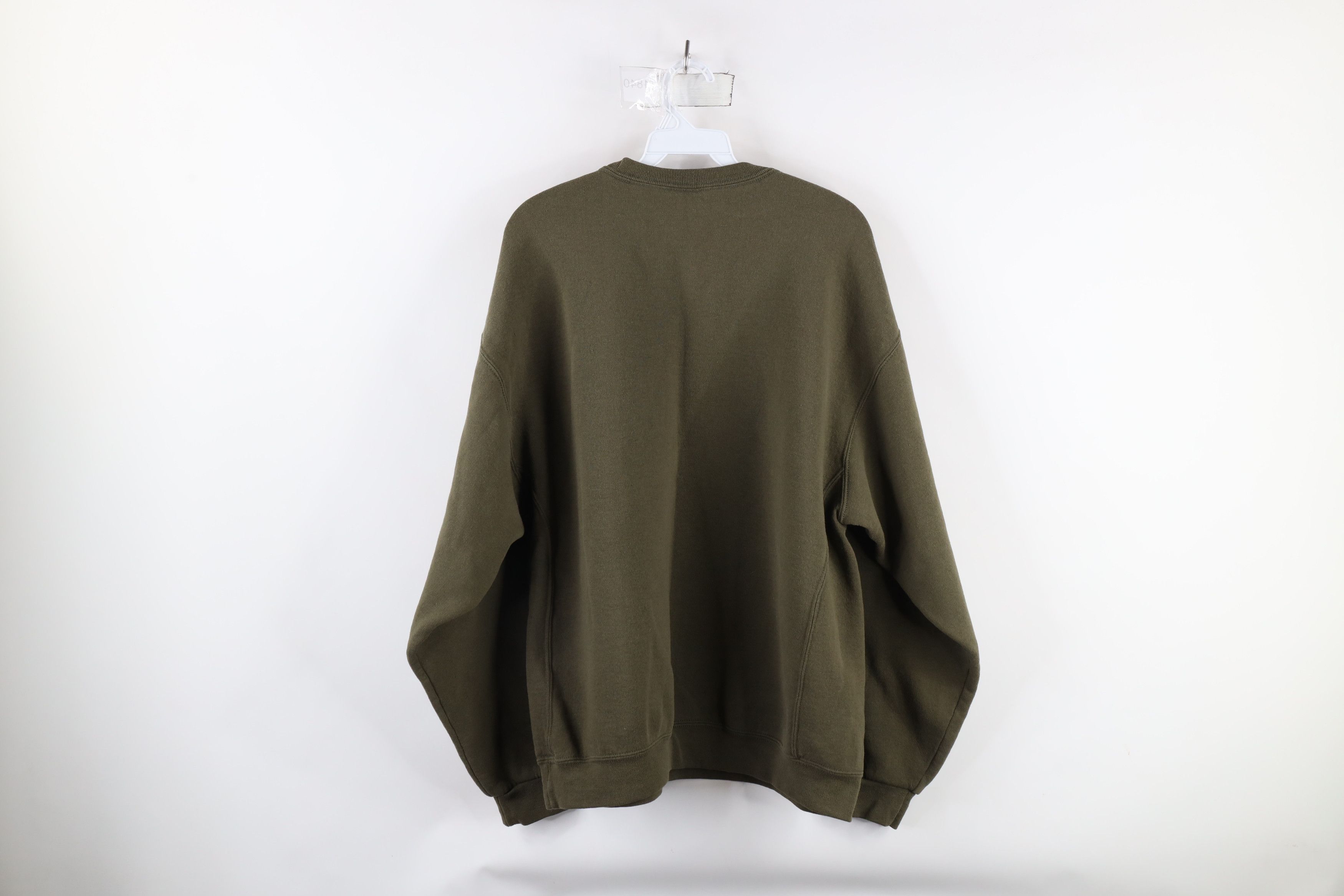 Russell Athletic × Vintage Vintage 90s Russell Athletic Crewneck Sweatshirt Olive Green Size US XL / EU 56 / 4 - 7 Thumbnail