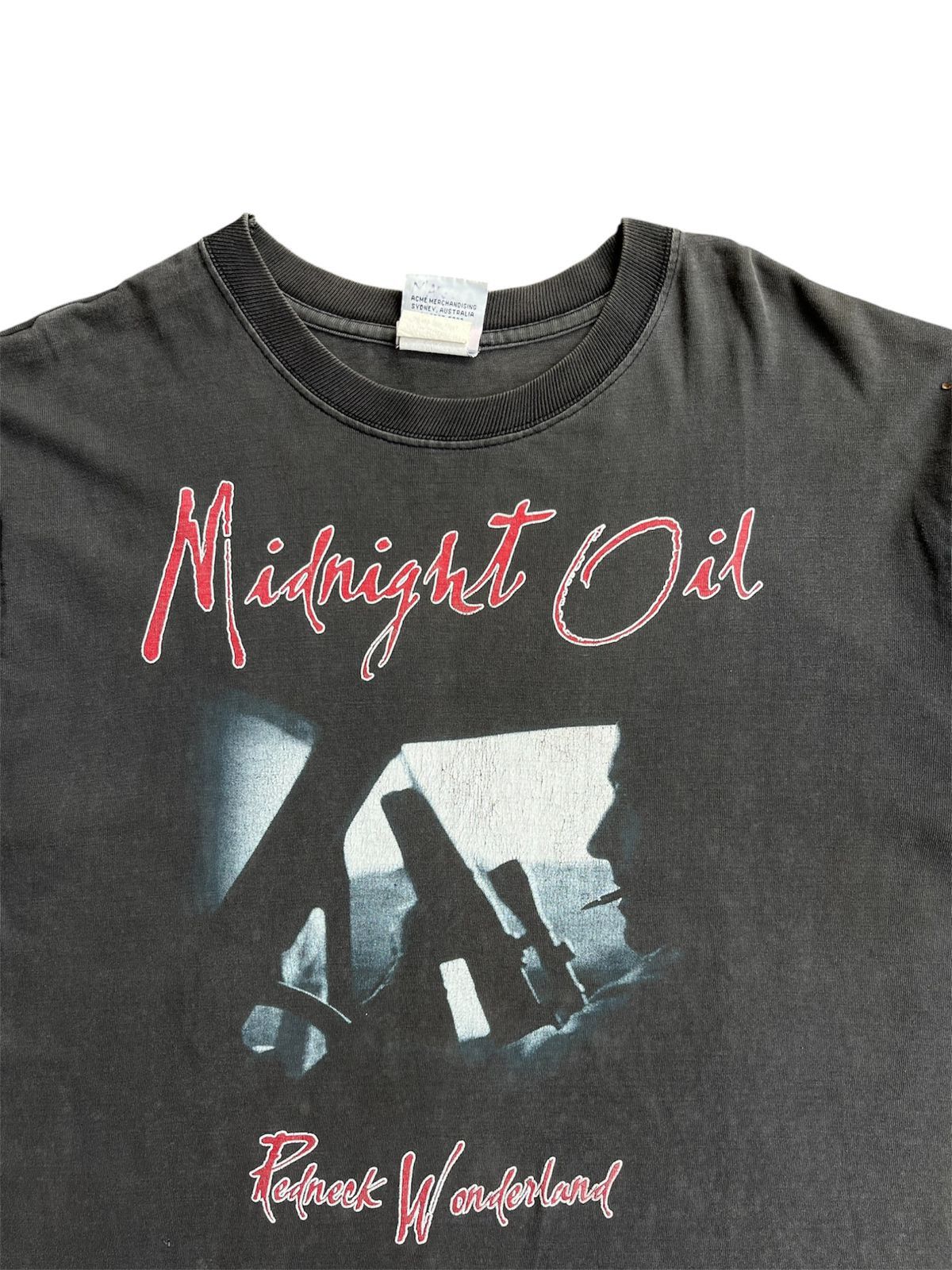 Band Tees 90s Midnight Oil Tshirt Size US L / EU 52-54 / 3 - 2 Thumbnail