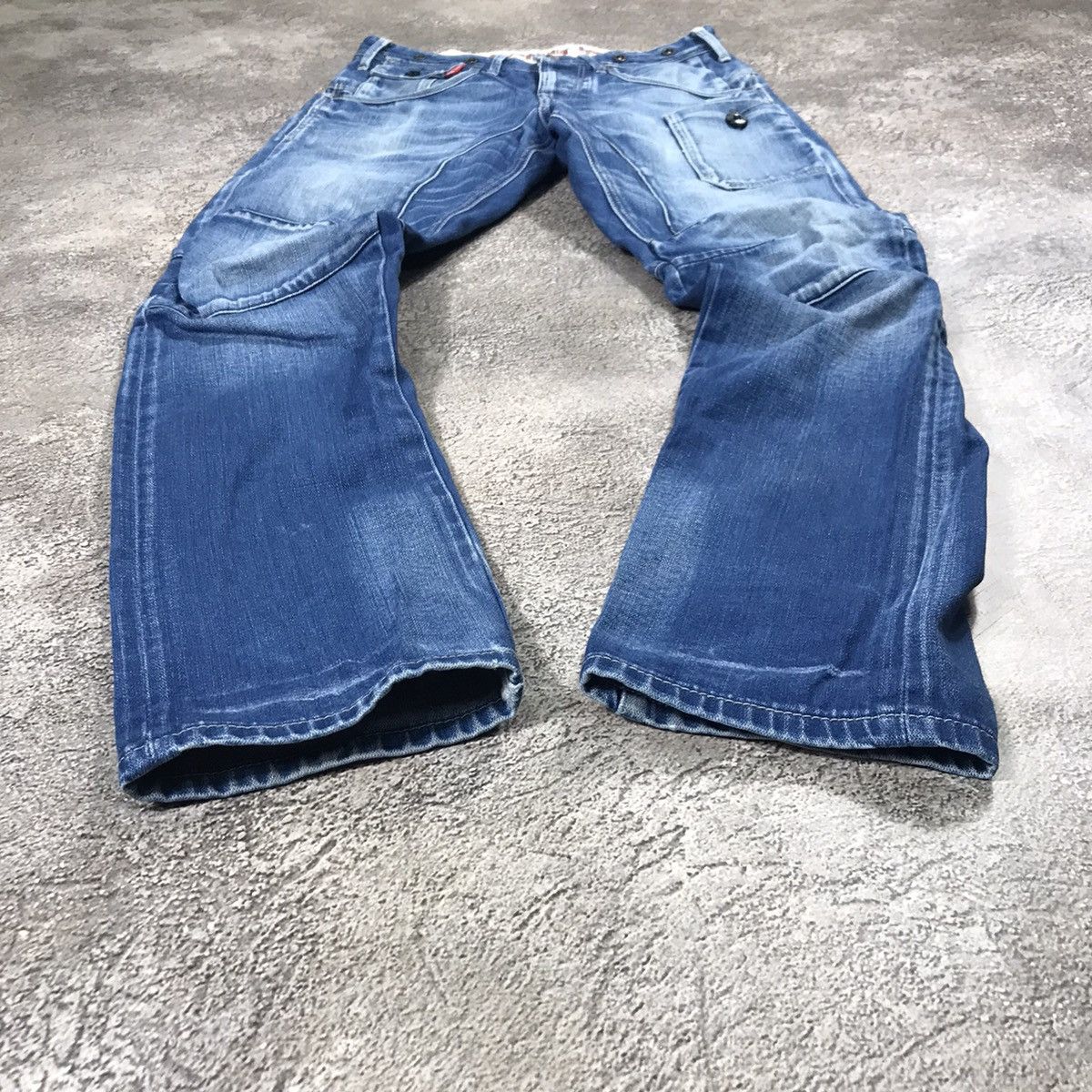 Vintage Vintage 90s Baggy Distressed Jeans Grunge Skate Thrashed 29 Size US 29 - 1 Thumbnail