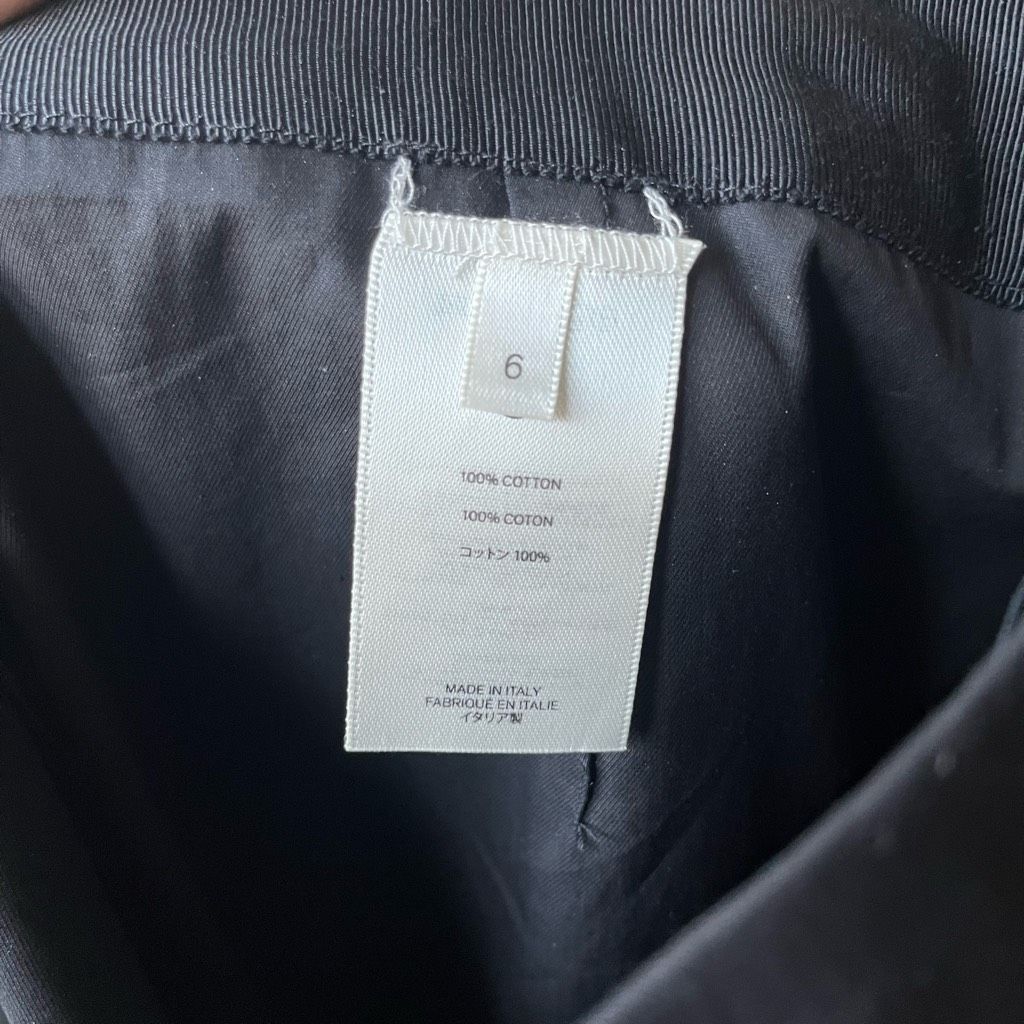 The Row The Row Black Mid Rise Straight Leg Cropped Cotton Trouser P Size 28" / US 6 / IT 42 - 9 Thumbnail