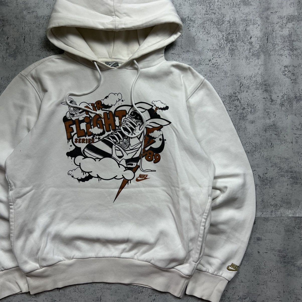Nike 00s NIKE AIR FLIGHT VINTAGE BIG LOGO Y2K RARE HOODIE Size US S / EU 44-46 / 1 - 3 Thumbnail