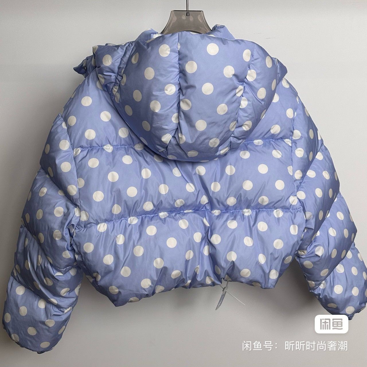 Miu Miu Miu Miu Winter Blue Polka Dot Down Jacket . Size M / US 6-8 / IT 42-44 - 2 Thumbnail