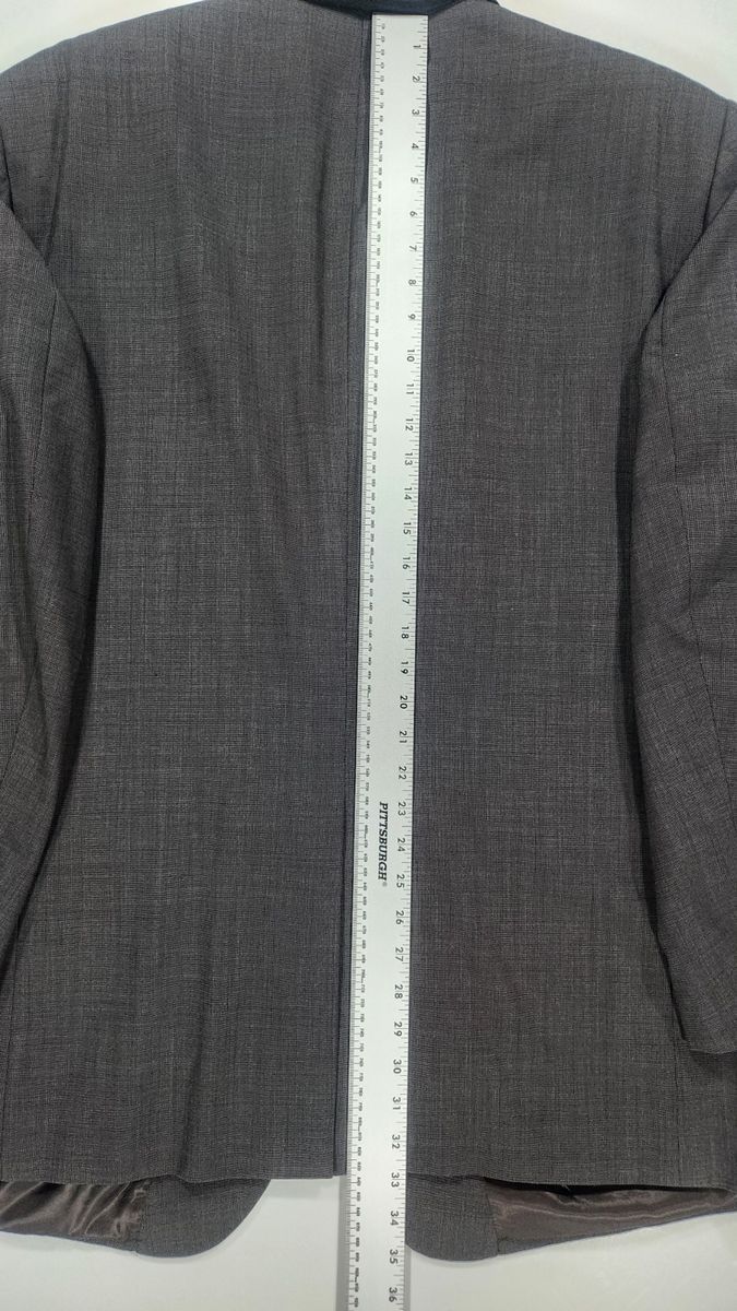 Jos. A. Bank Jos. A. Bank 100% Wool Suit Jacket Textured Charcoal 48L Size 48L - 6 Thumbnail