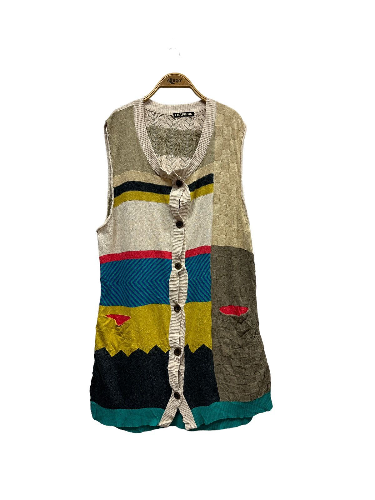 image of Frapbois Issey Miyake Button Knit, Women's (Size Medium)