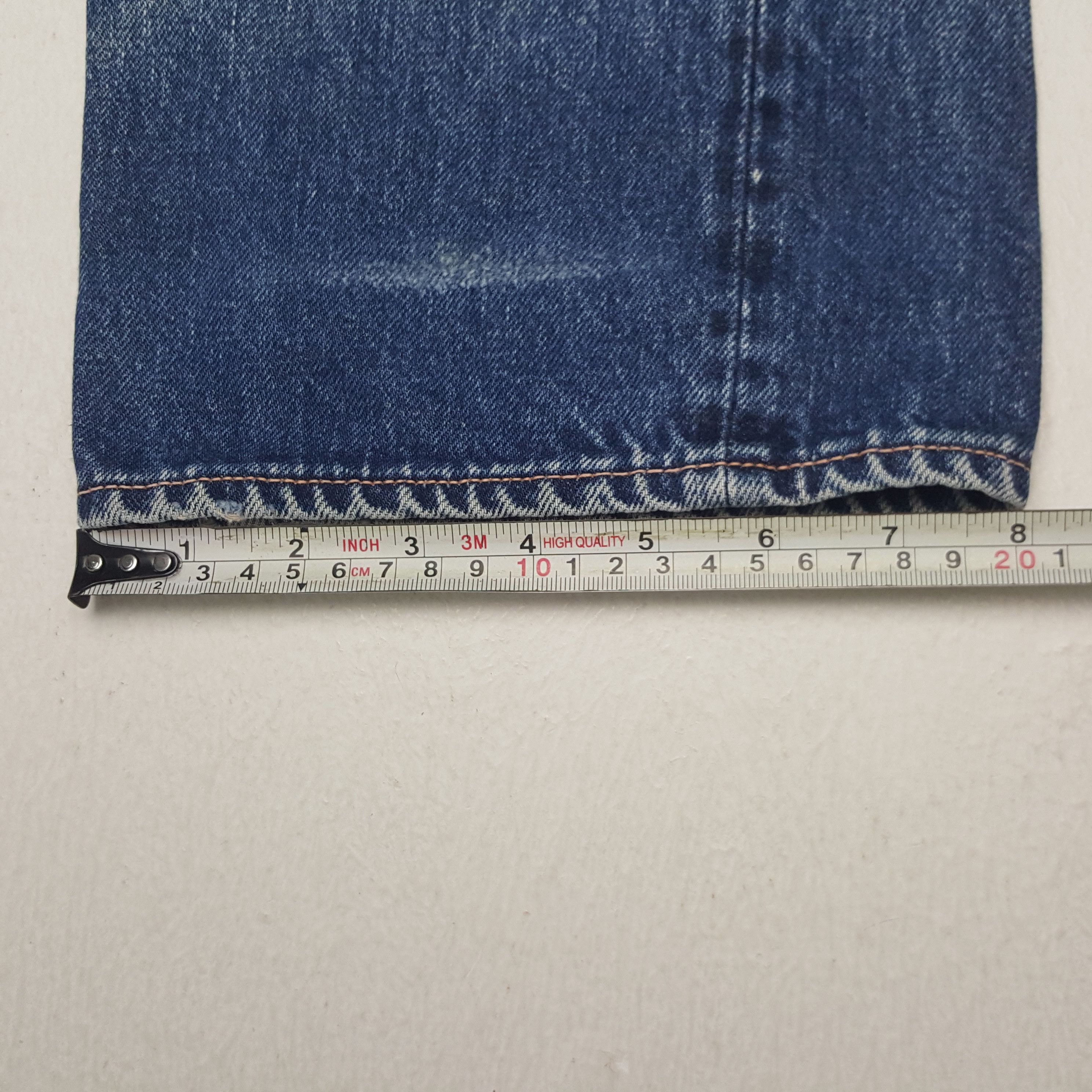 HOLLYWOOD RANCH MARKET × Vintage Vintage H.Ranch.M Distressed Style Selvedge Denim Jeans Size US 32 / EU 48 - 12 Thumbnail