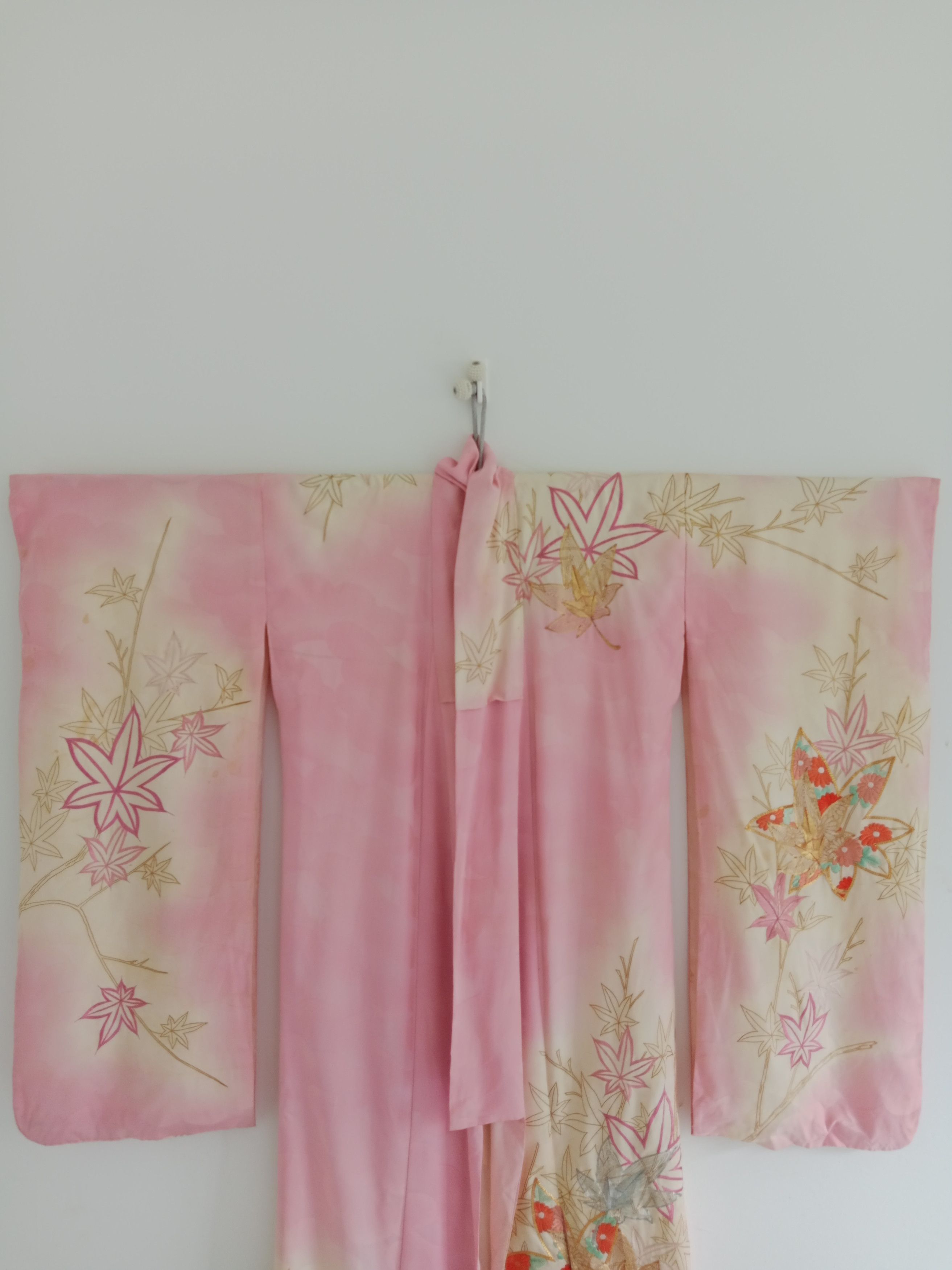 Japanese Brand Vintage Yukata Kimono Rare Motif Japanese Traditional Wear Size ONE SIZE - 3 Thumbnail