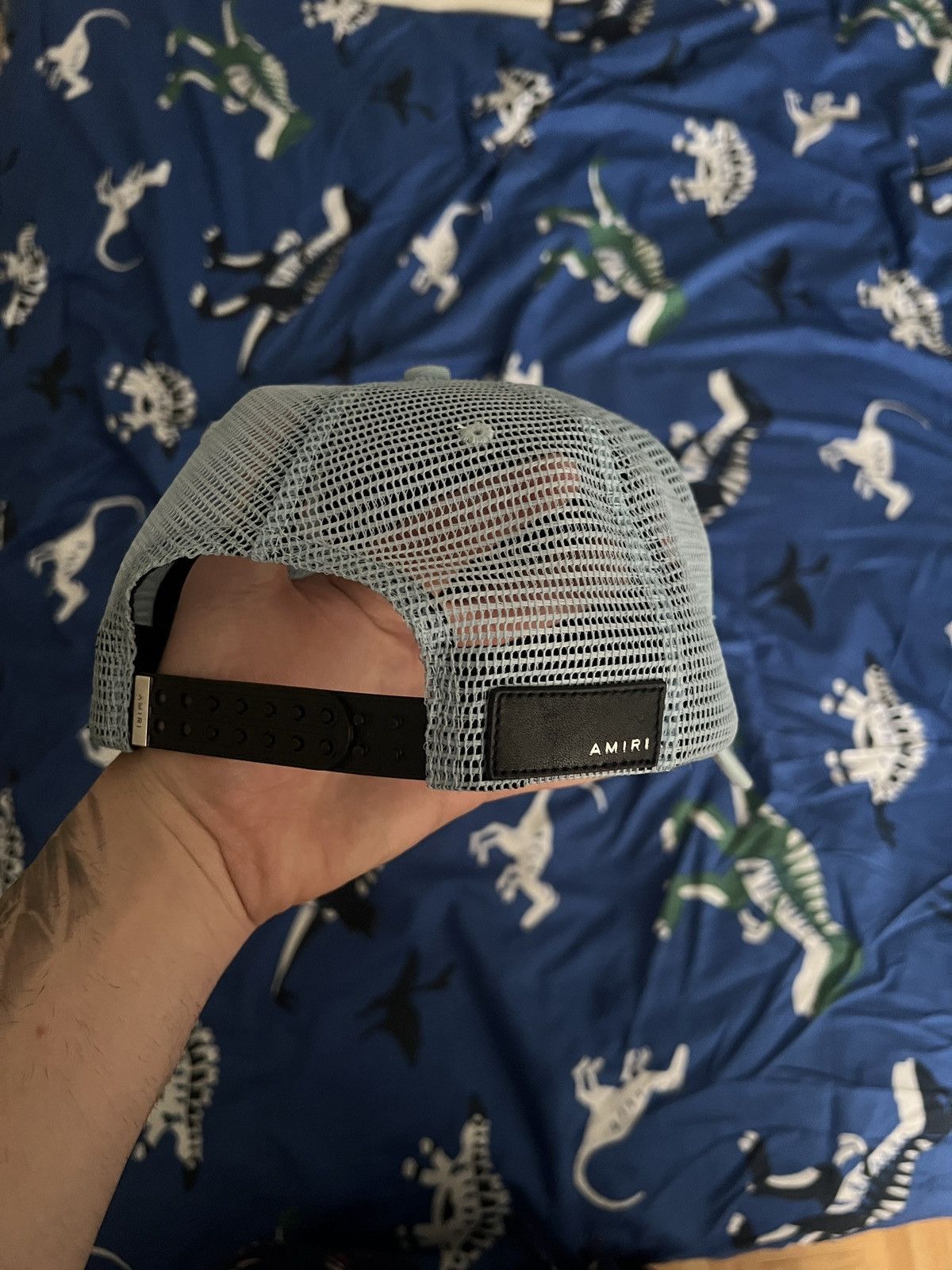 Amiri Amiri baby blue trucker hat Size ONE SIZE - 3 Thumbnail