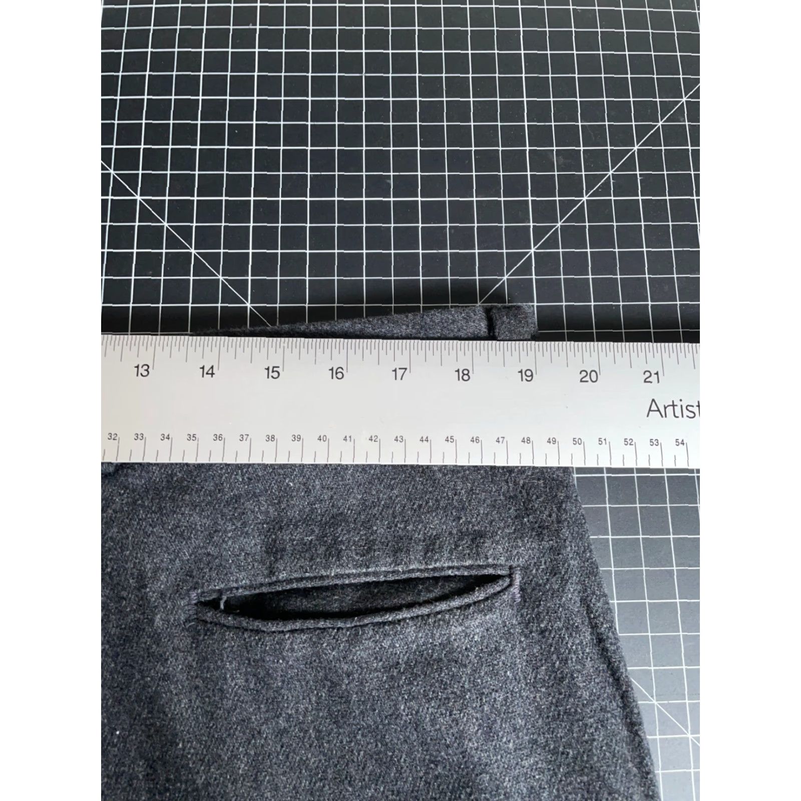 Vintage VINTAGE Wool Trousers Mens 38 x 28 Dark Gray Flat Front Pants Talon Zip Dress Pants Mens Size US 38 / EU 54 - 4 Thumbnail