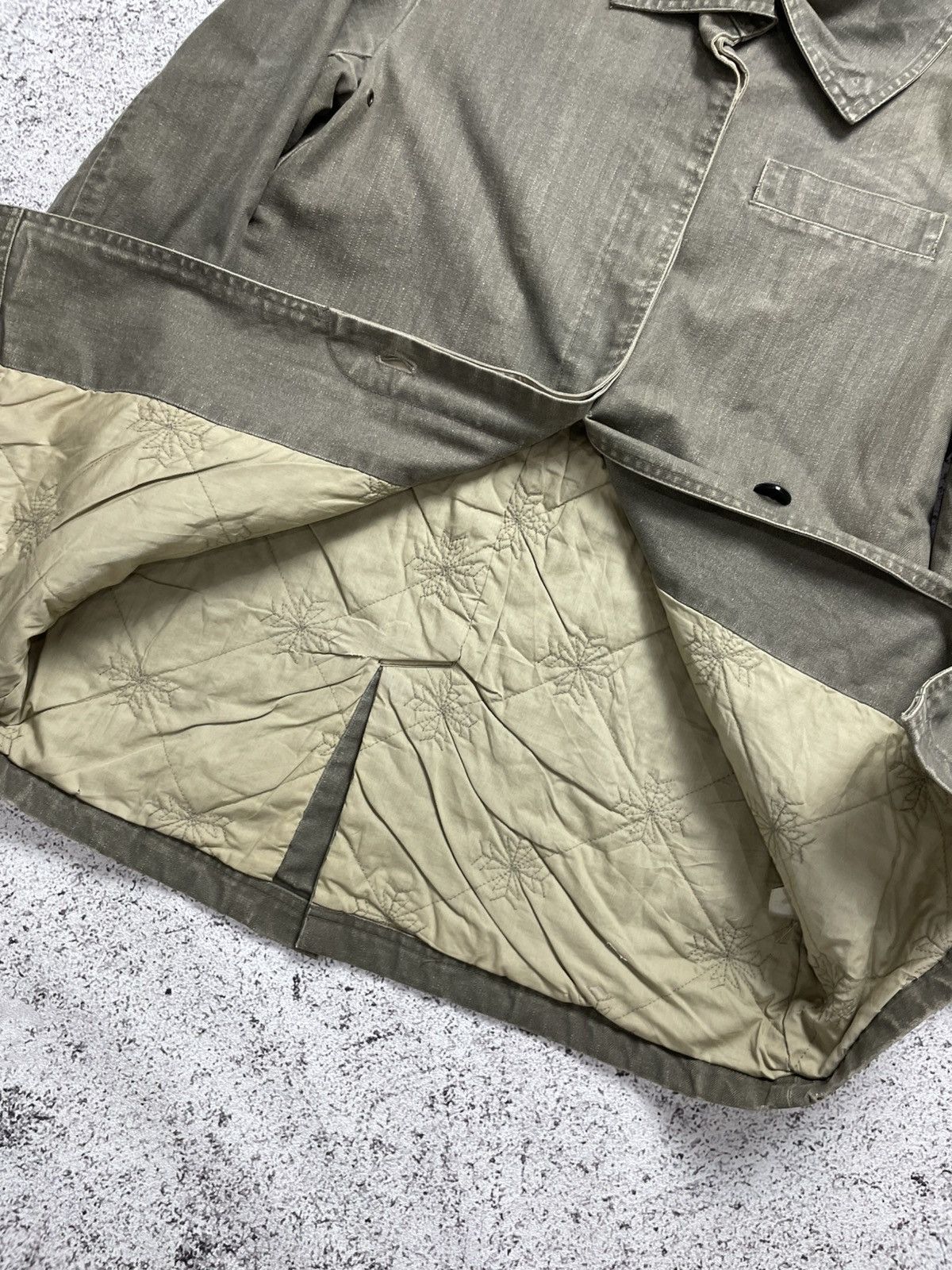 Japanese Brand Bondage Japanese CLOT Quilted Grape Canvas Jacket Size US M / EU 48-50 / 2 - 3 Thumbnail