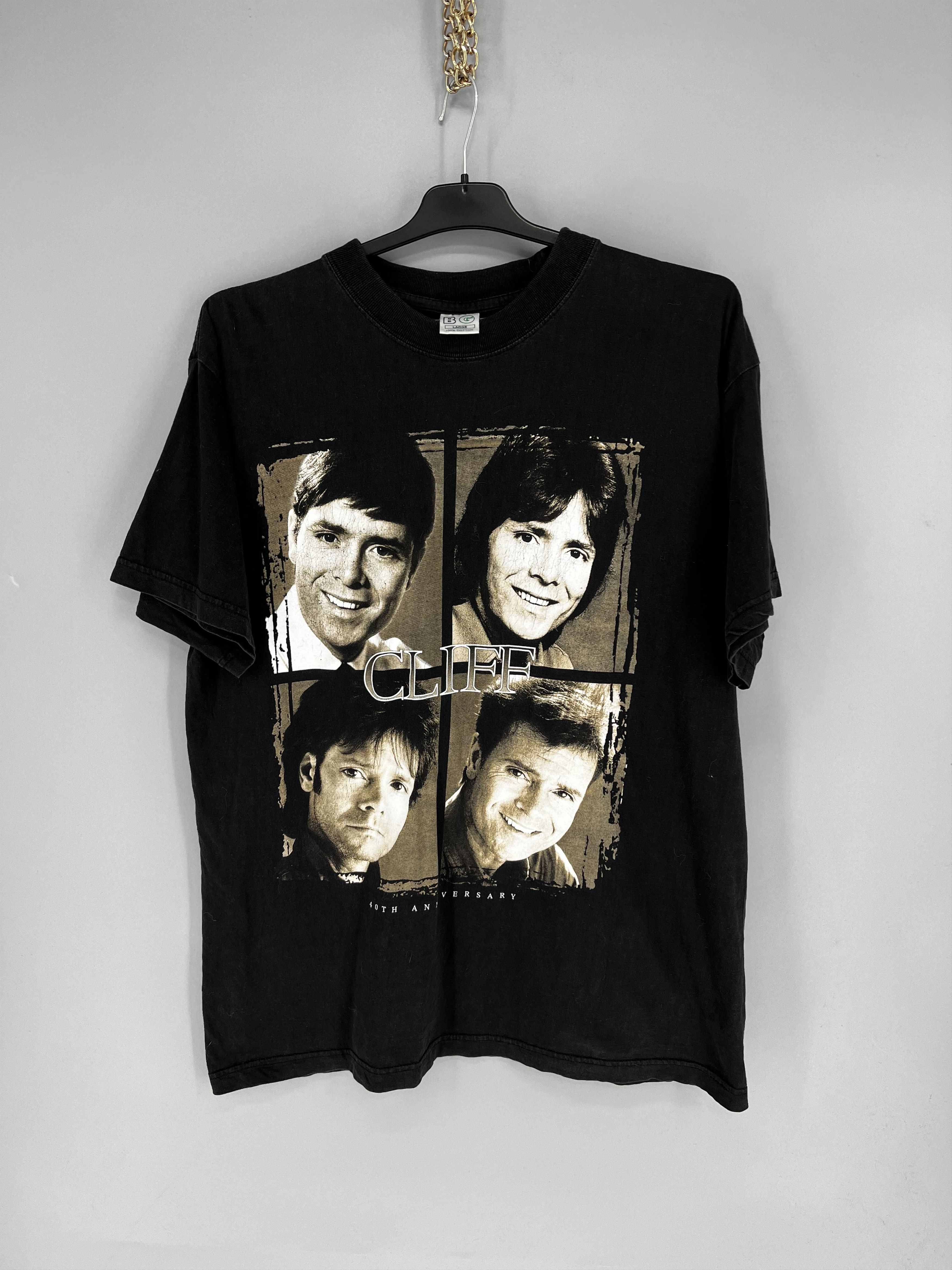 Band Tees Vintage Cliff Richard T Shirt Australia NZ Anniversary 1998 Size US L / EU 52-54 / 3 - 1 Thumbnail