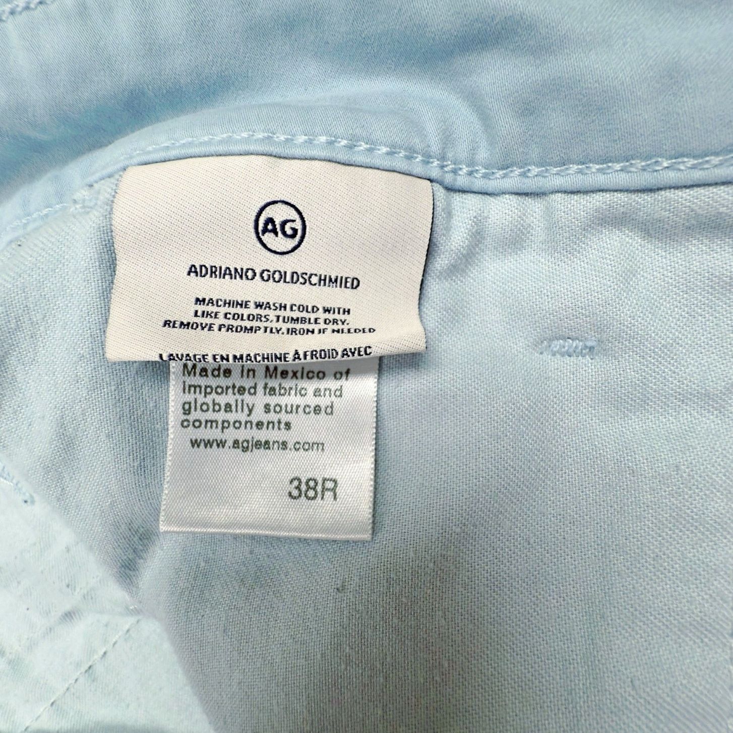 AG Adriano Goldschmied Adriano Goldschmied Wanderer Short Light Blue Slim Trouser Size US 38 / EU 54 - 9 Thumbnail