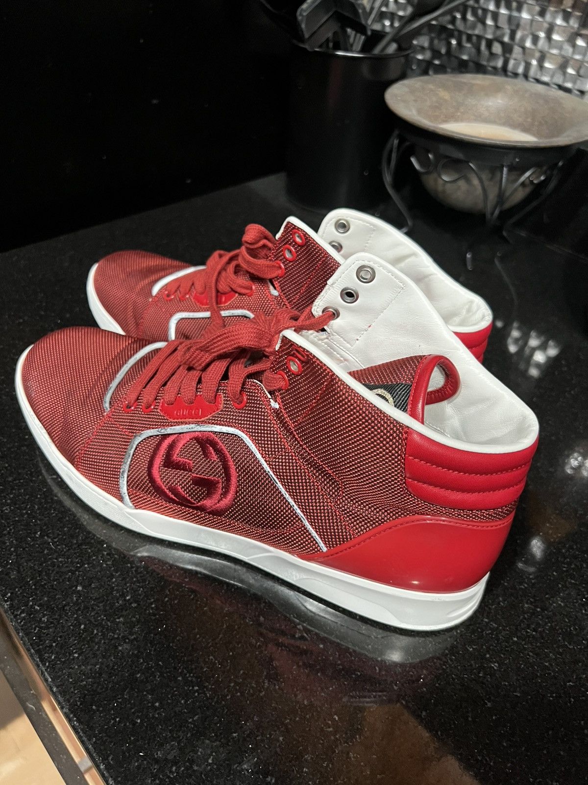 Gucci Gucci high top sneakers Size US 13 / EU 46 - 5 Thumbnail