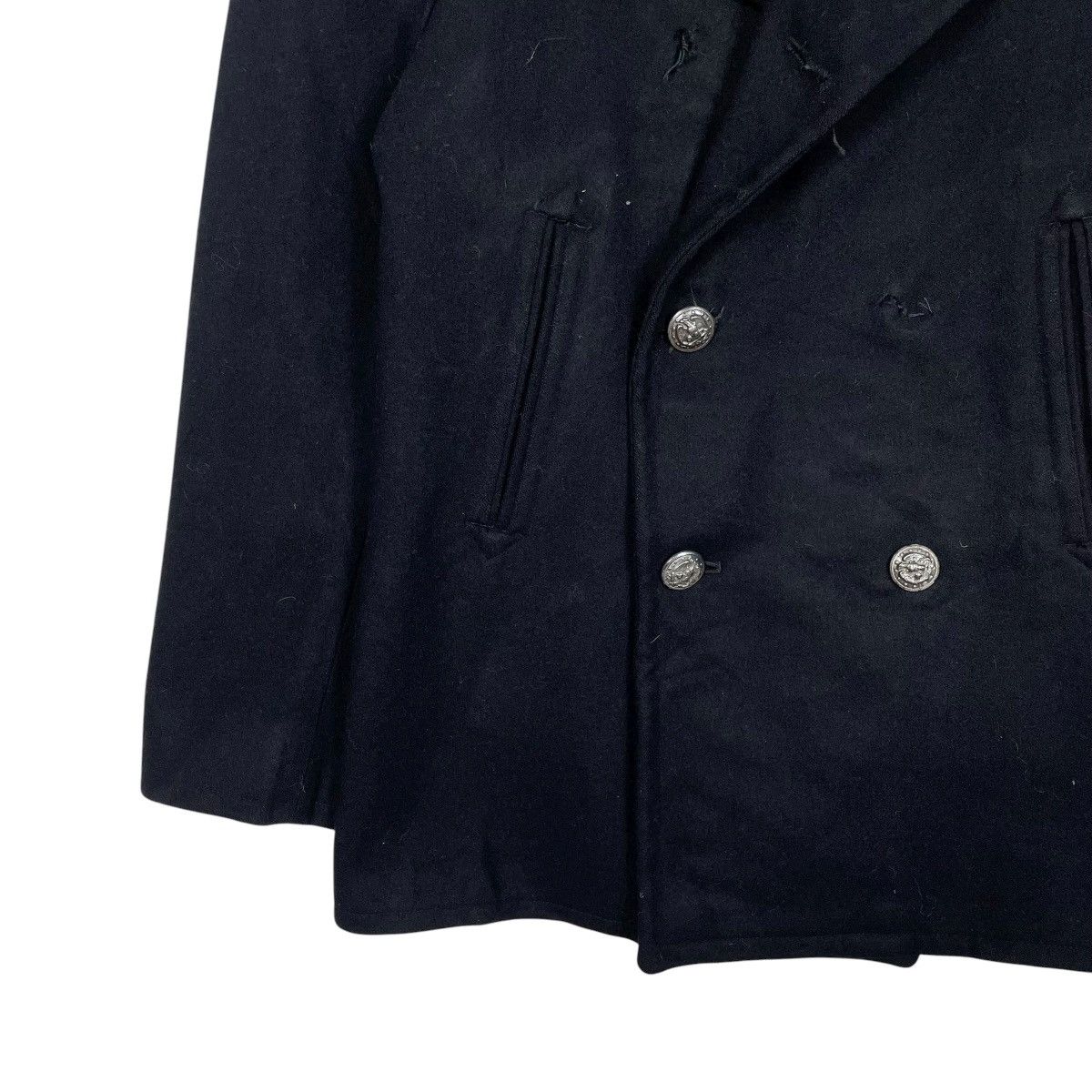 Vintage Vintage 70s US Navy Wool Peacoat Size US S / EU 44-46 / 1 - 4 Thumbnail