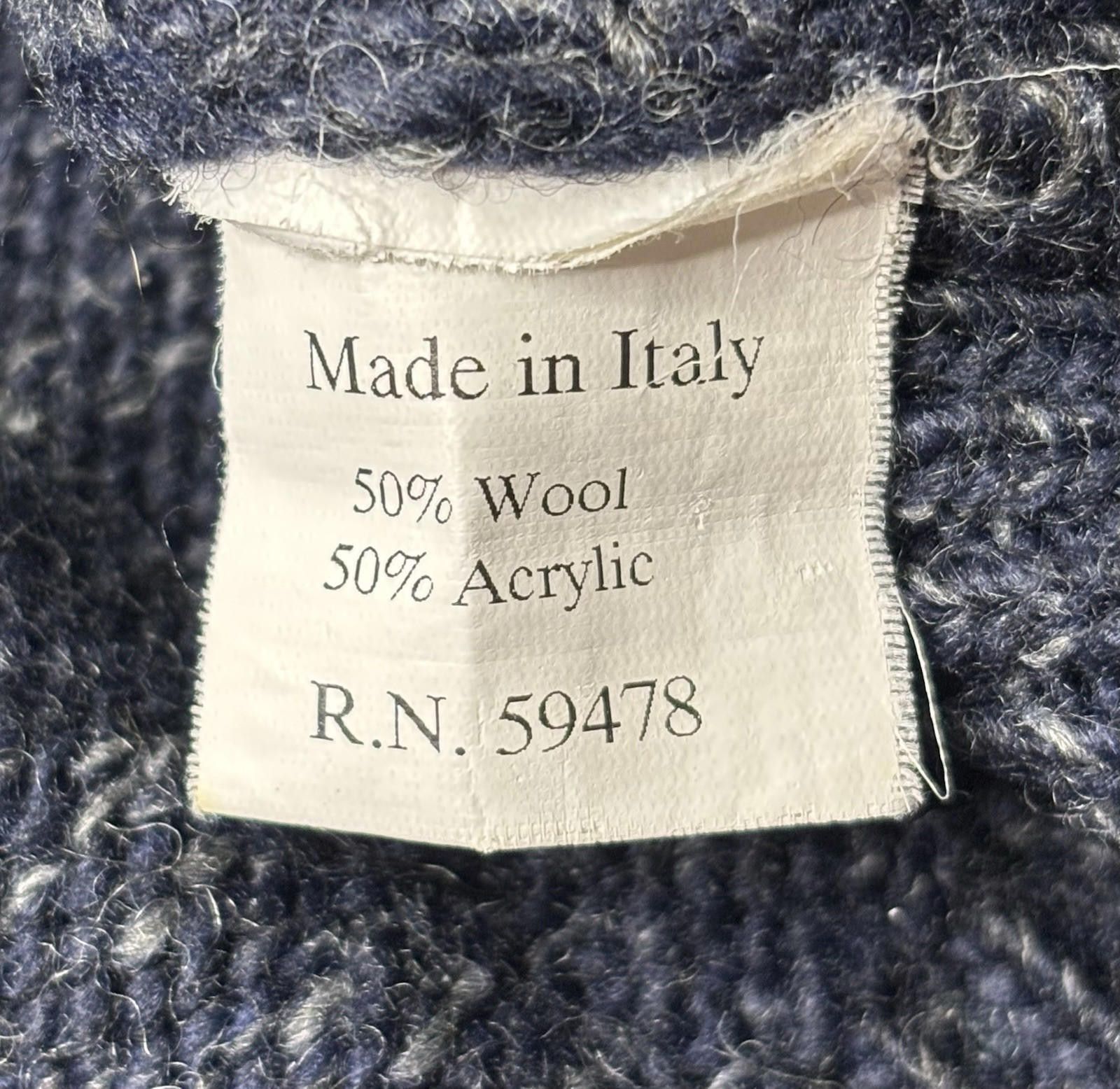 Paolo Mondo Paolo Mondo Sweater Men's Medium Wool Blend Henley Italy Size US M / EU 48-50 / 2 - 10 Thumbnail