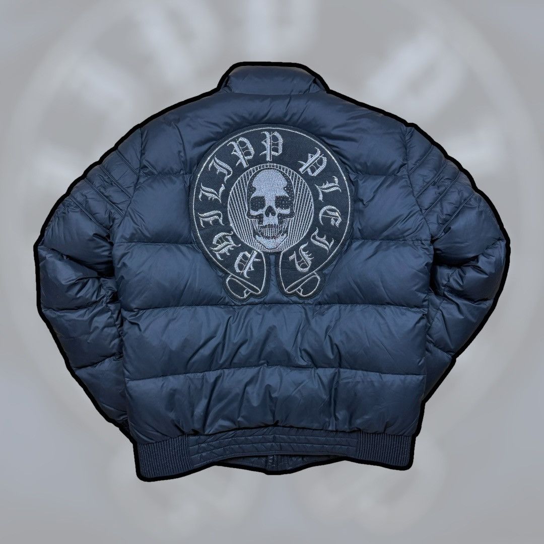 Philipp Plein Jacket Puffer Down Black Diamonds Monster