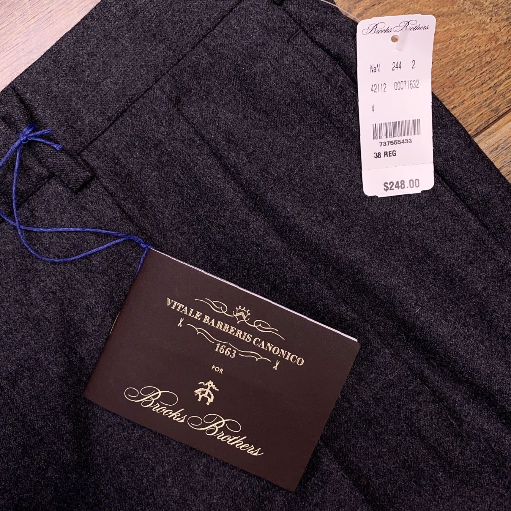 Brooks Brothers Brooks Brothers Madison Pants W38 Gray Wool Vitale Barberis Canonico New Size US 38 / EU 54 - 4 Thumbnail