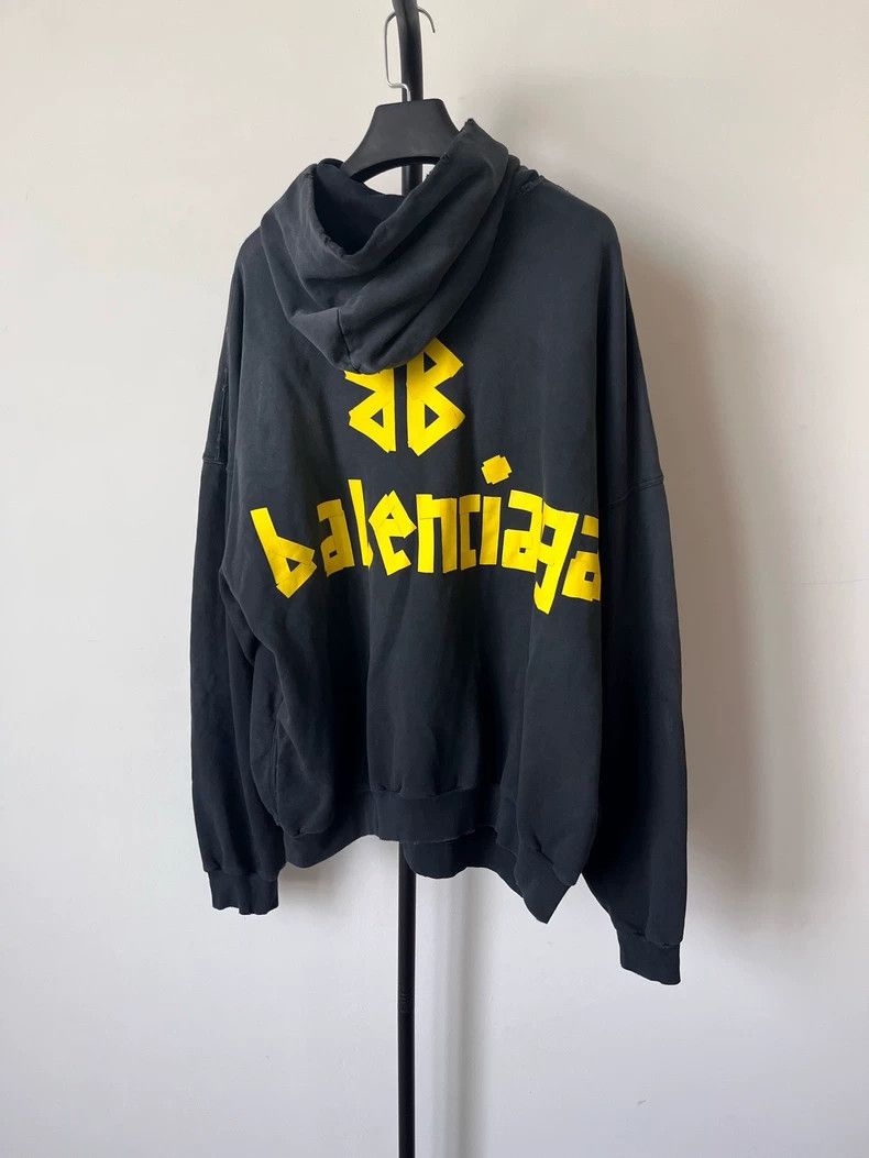 Balenciaga Balenciaga Logo monogrammed hooded sweatshirt Size US M / EU 48-50 / 2 - 2 Thumbnail